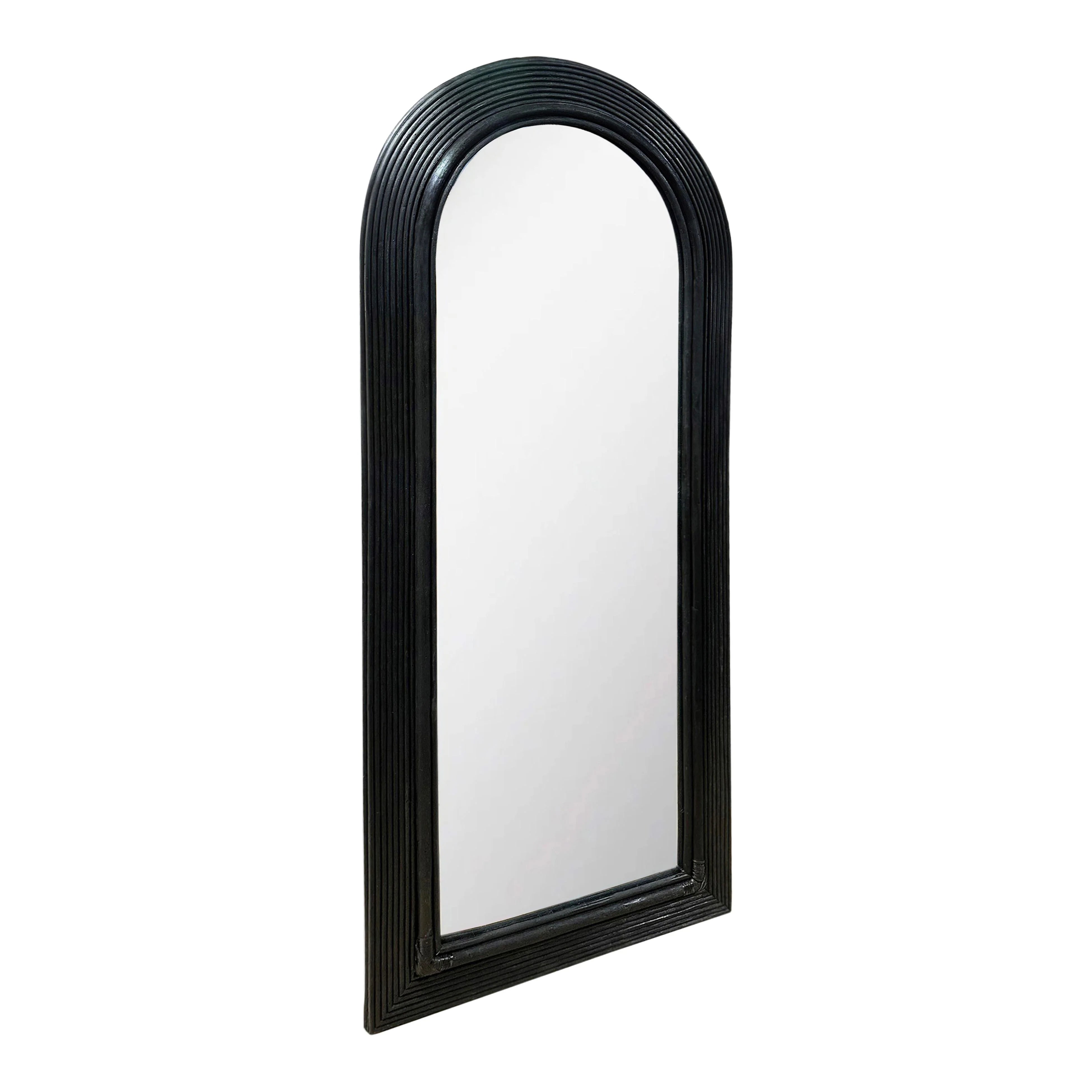 Tanya 70" Rattan Floor Mirror