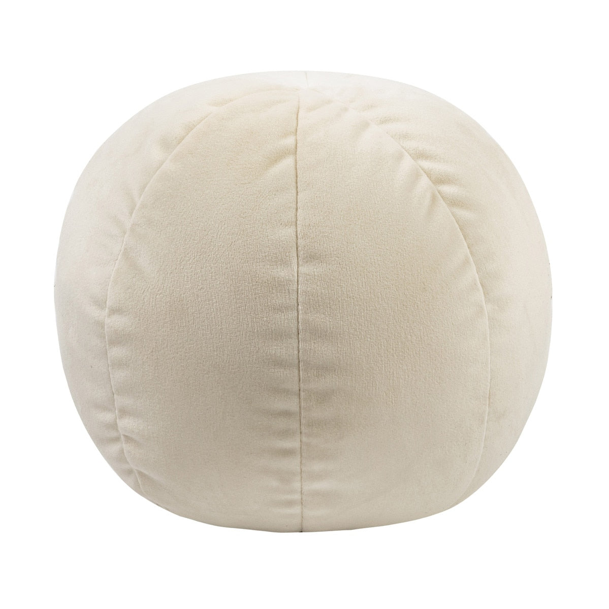 Oreiller en velours crème Boba