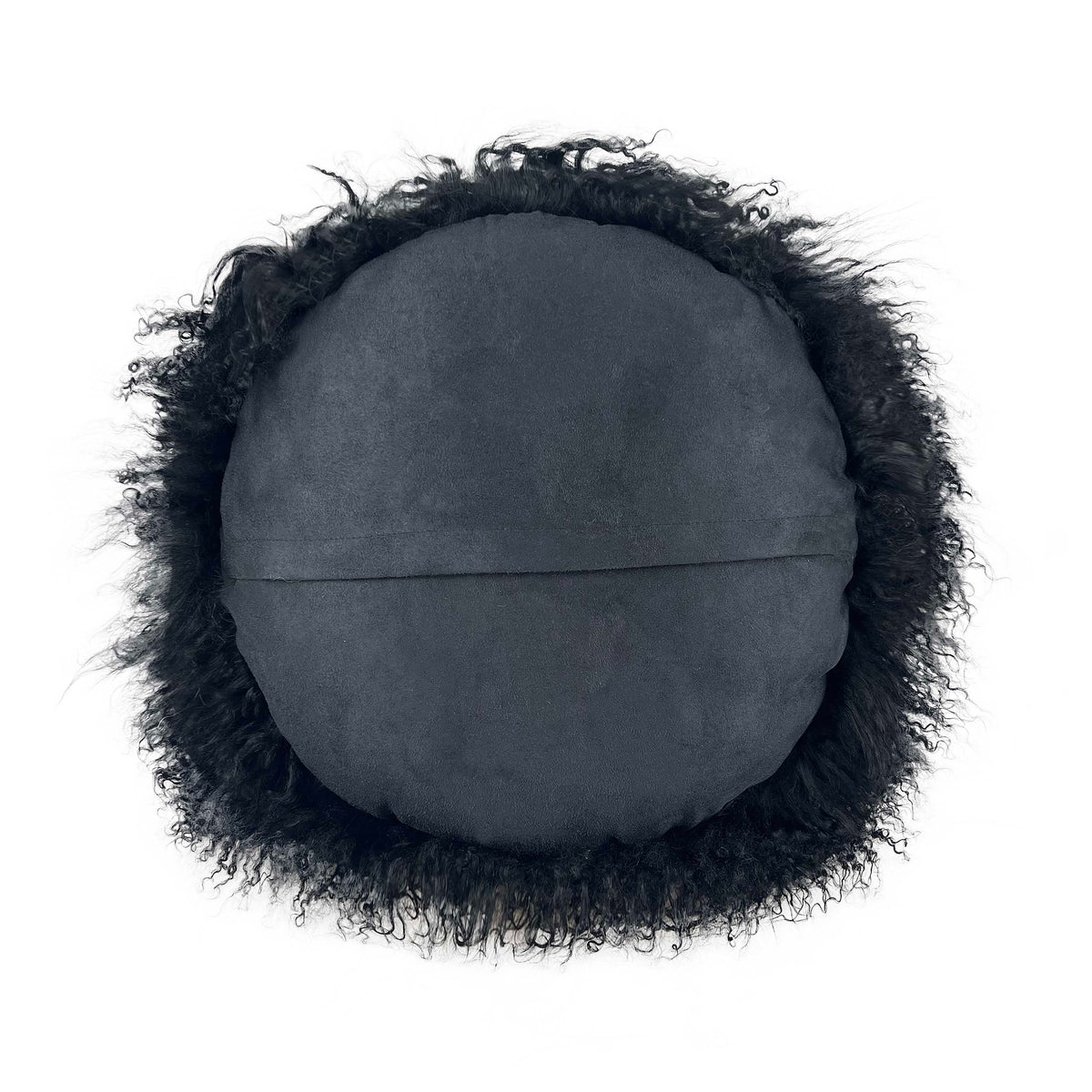 New Zealand 16" Sheepskin Round Throw Pillow