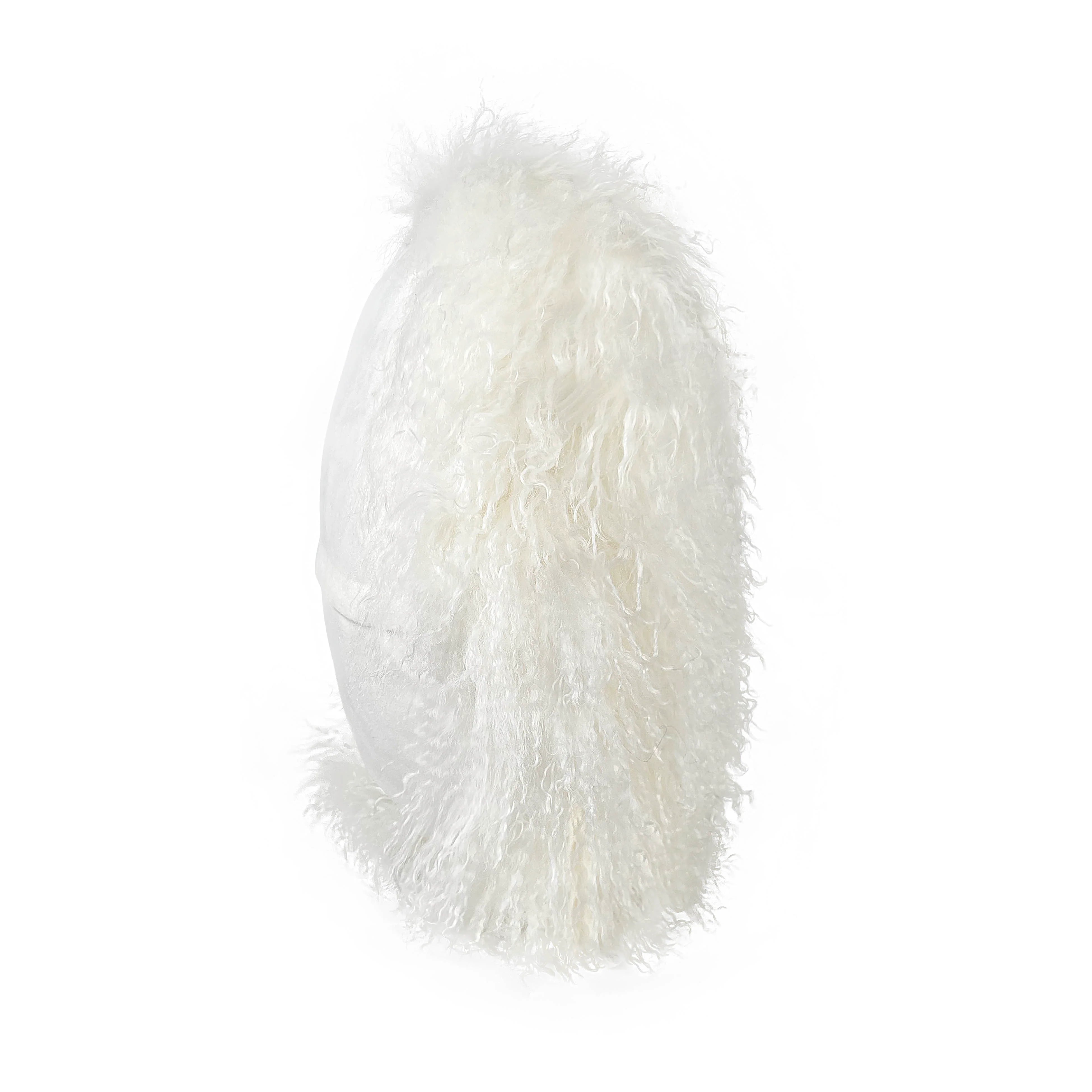 New Zealand 16" Sheepskin Round Throw Pillow
