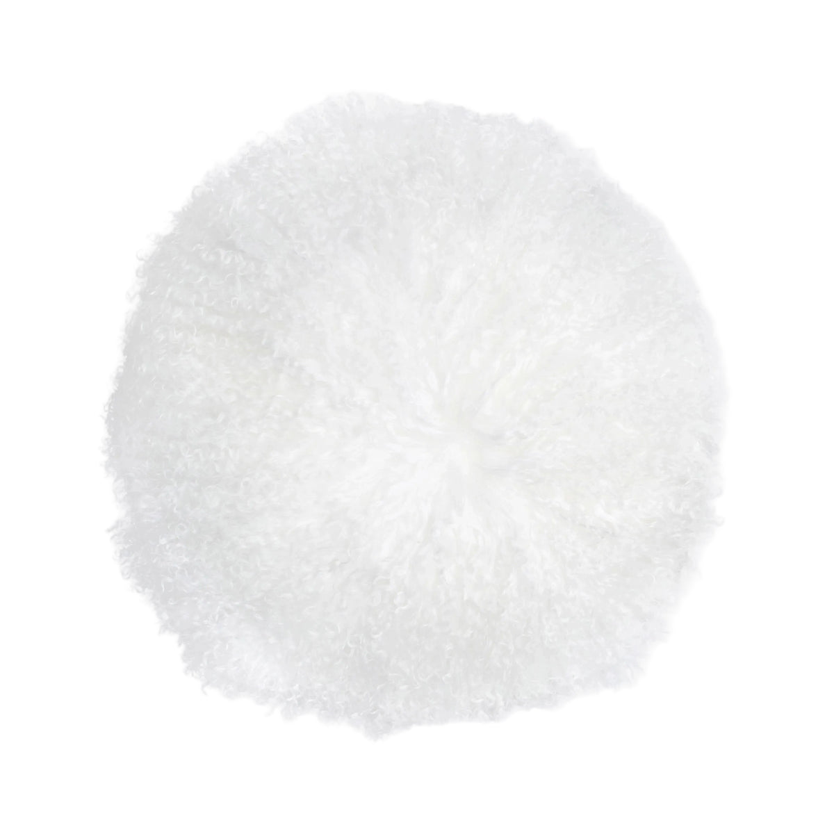 New Zealand 16" Sheepskin Round Throw Pillow
