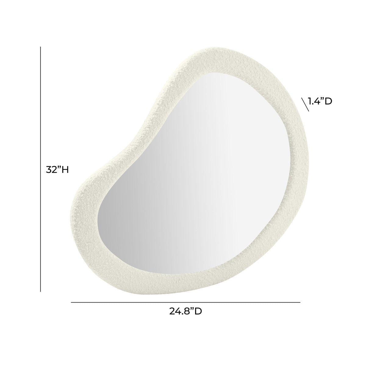 Miroir Boucle en forme de larme de Klaryss