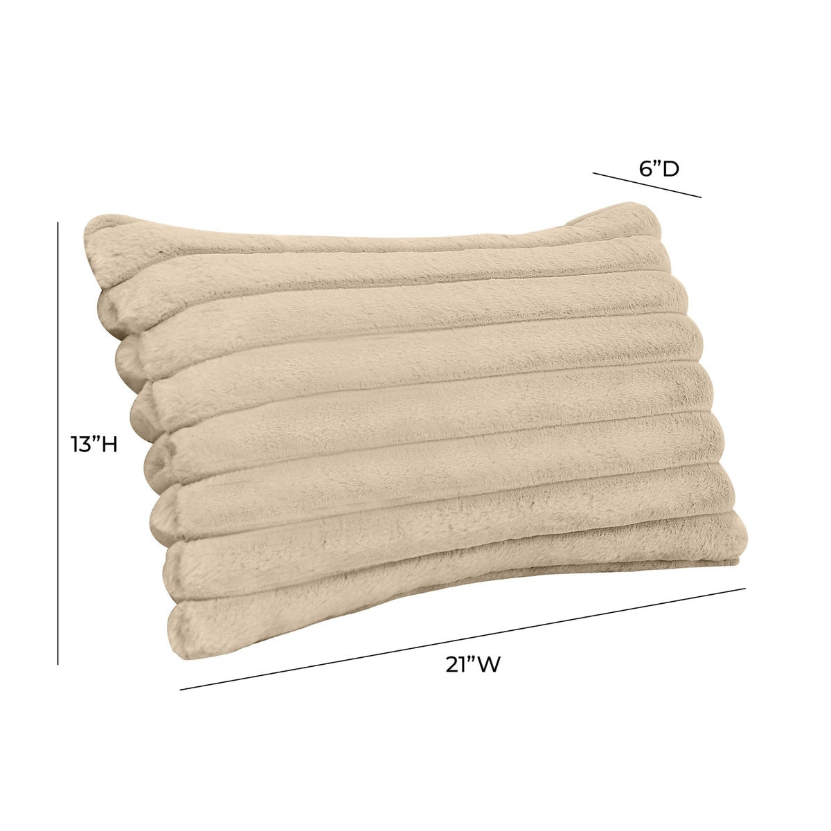 Furry Vegan Fur Rectangular Accent Pillow