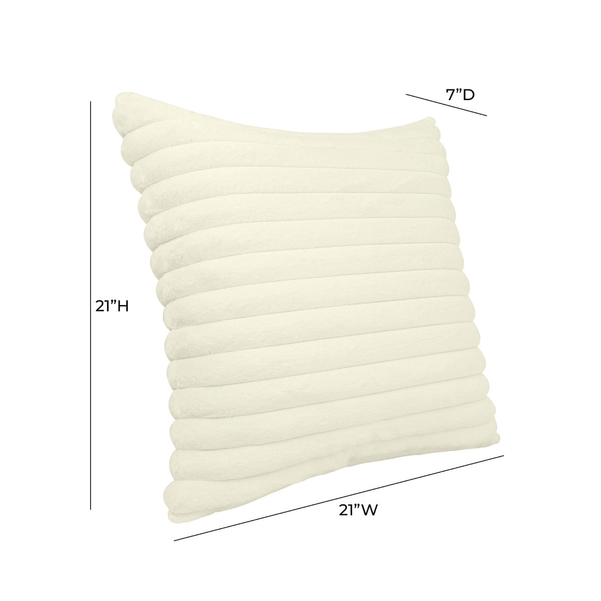 Furry Vegan Fur Square Accent Pillow