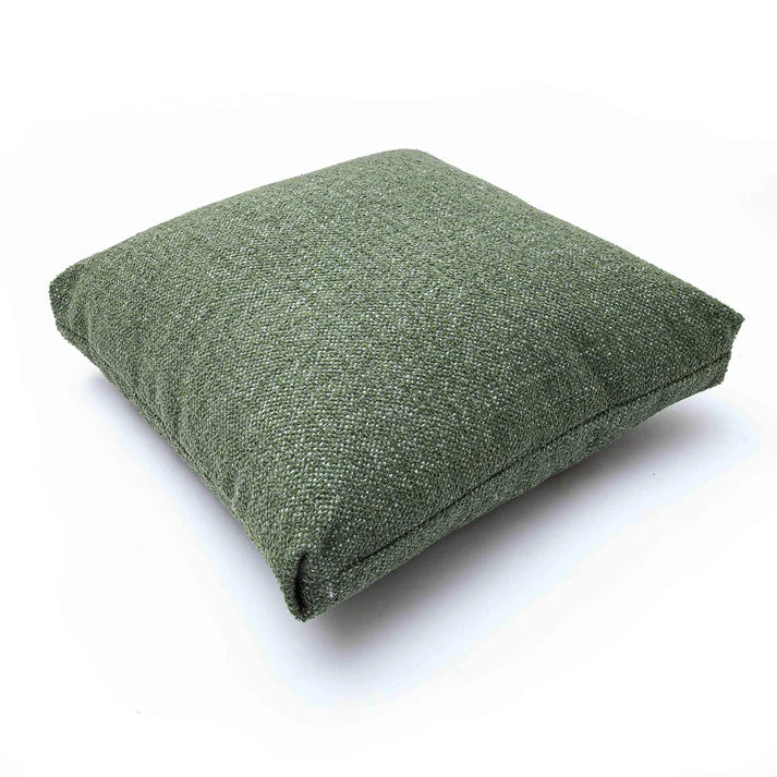 Malolo Green Basketweave Square Vegan-Down Pillow