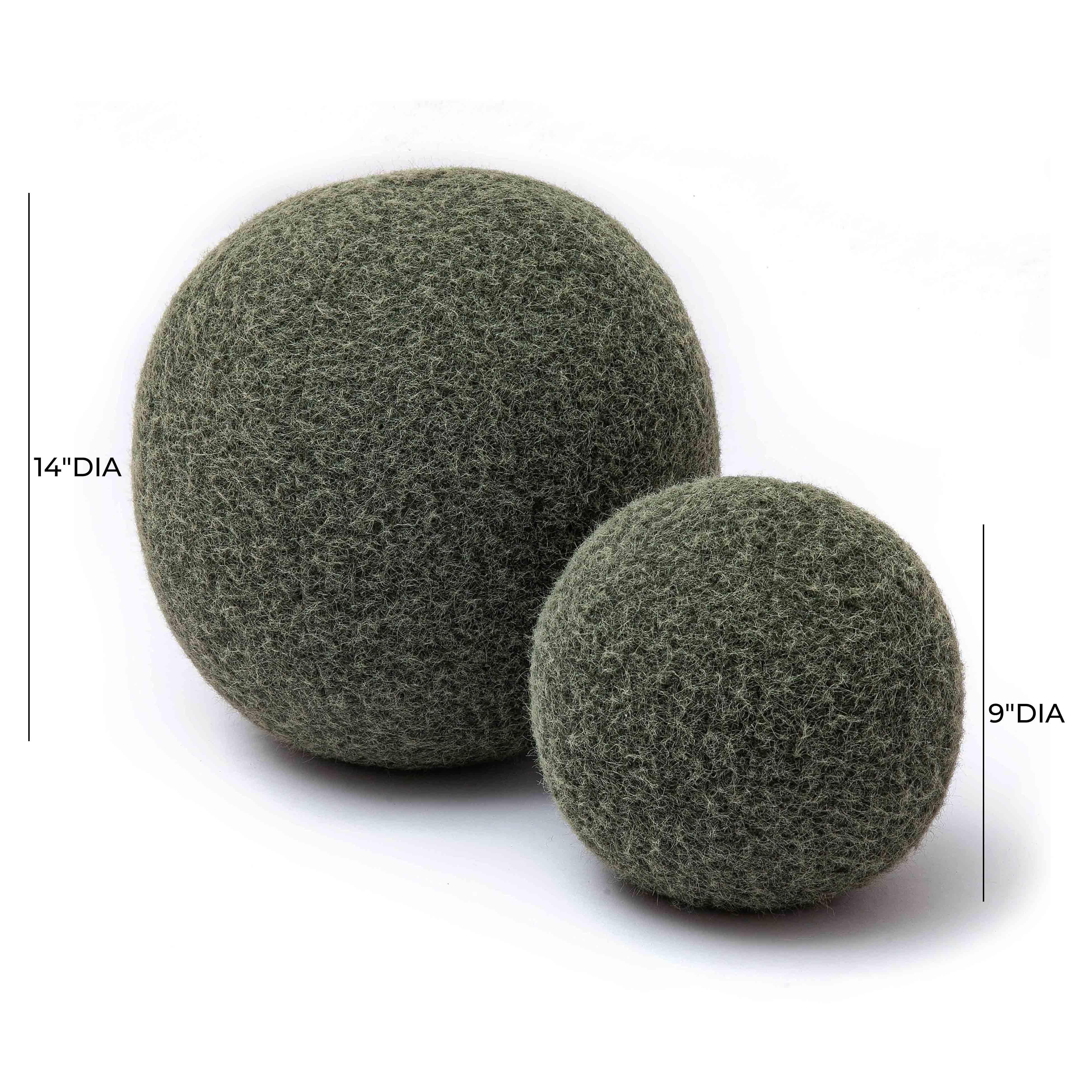 Boba Long Mohair Ball Throw Pillow (9"-14")