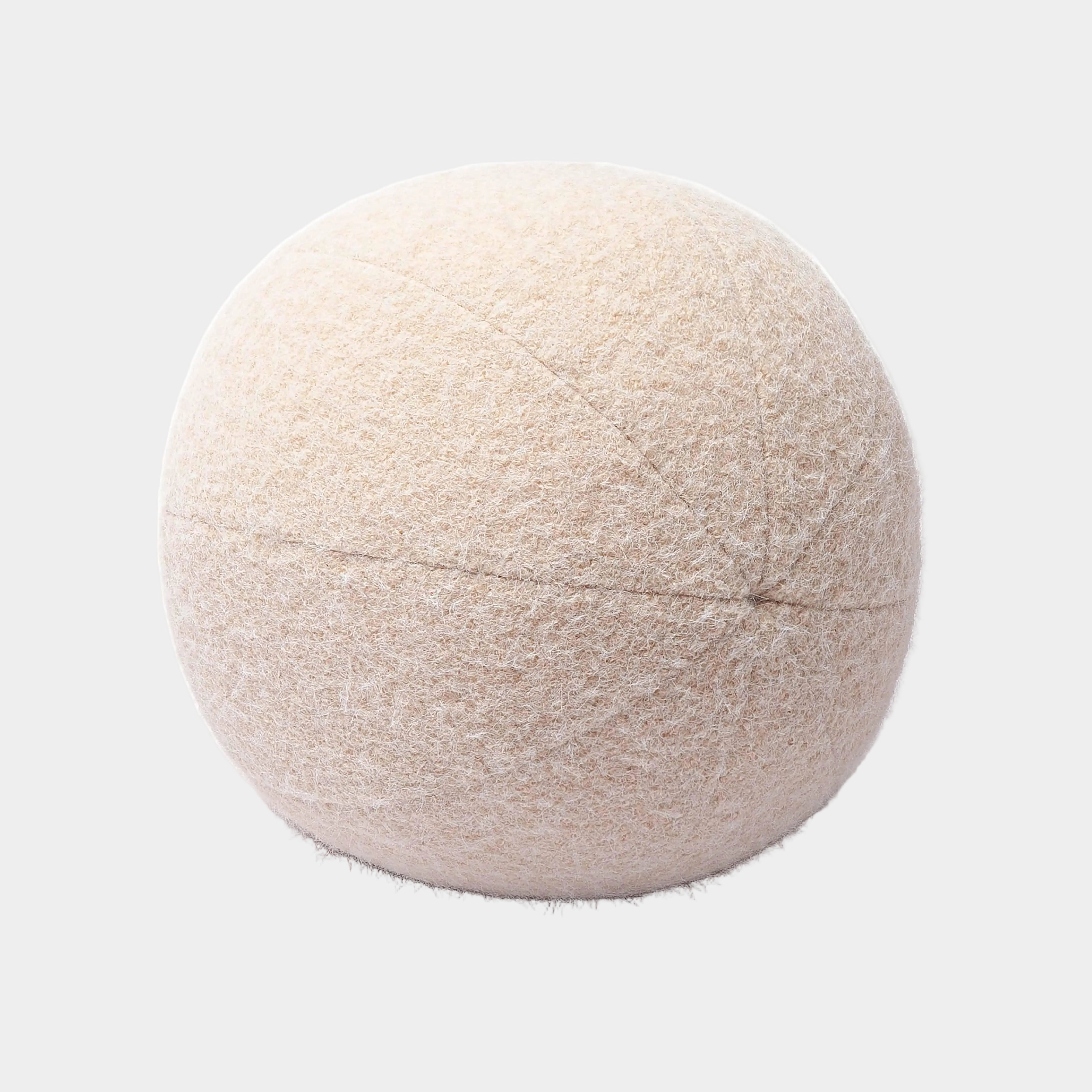 Boba Long Mohair Ball Throw Pillow (9"-14")