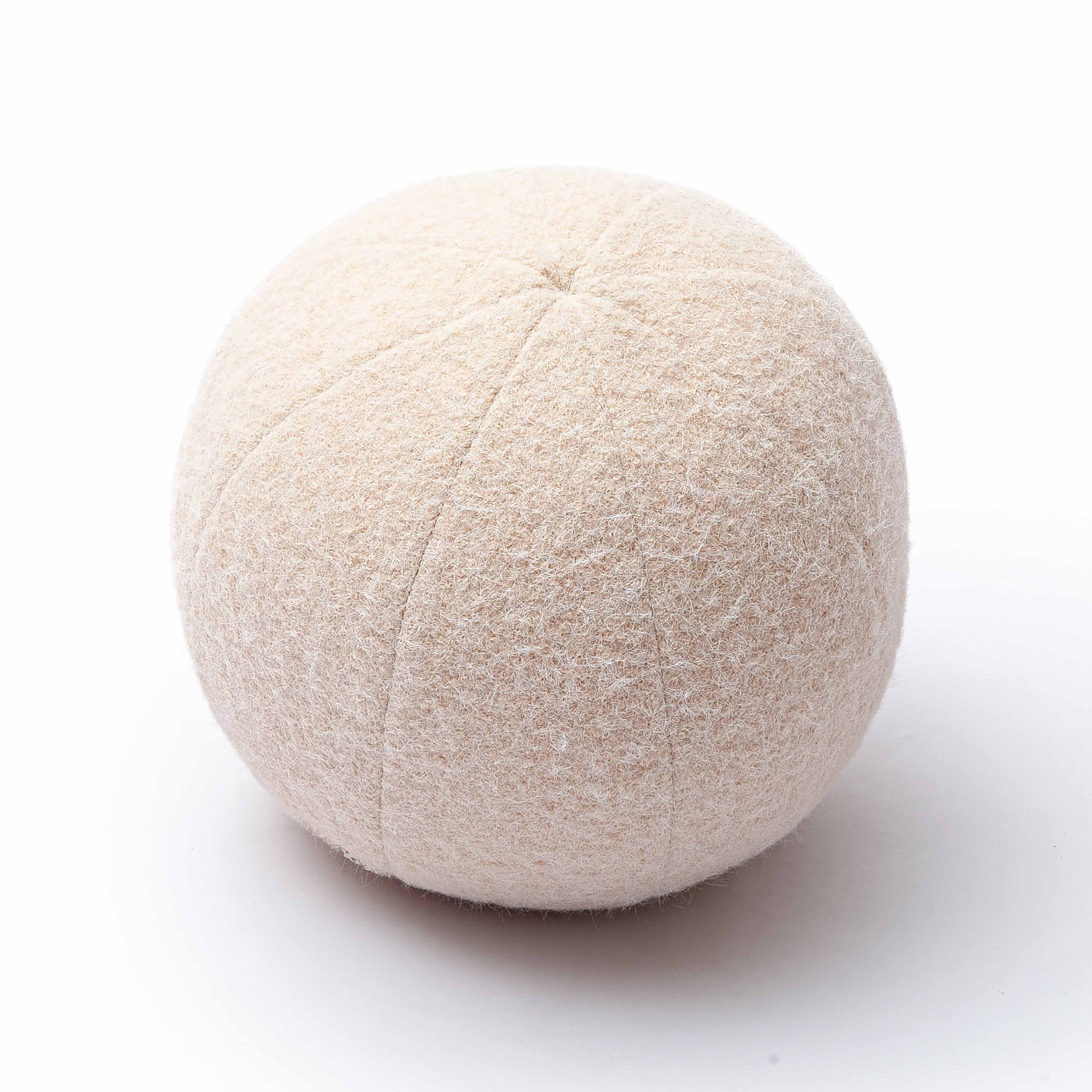 Boba Long Mohair Ball Throw Pillow (9"-14")