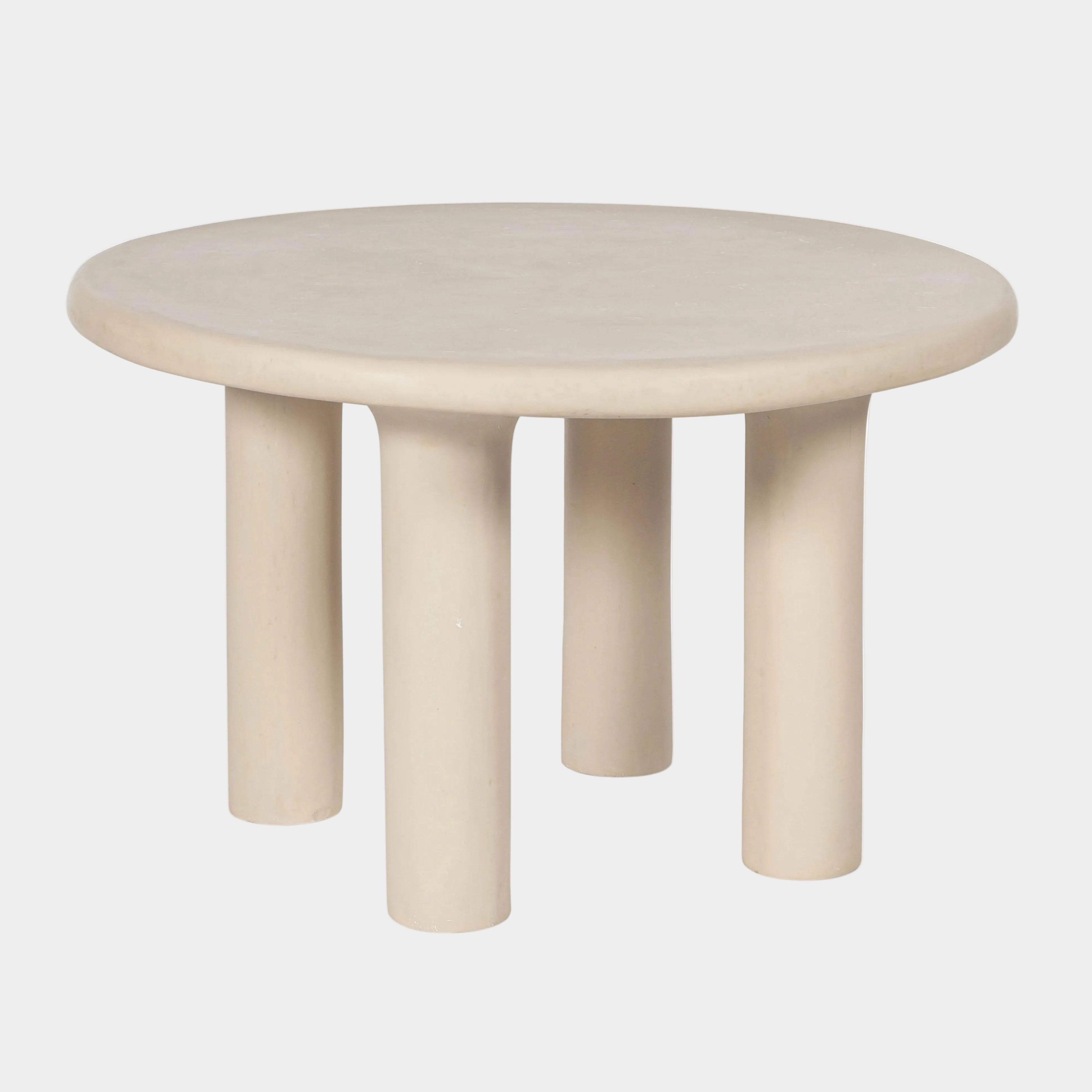 Barbara 47" Cream Textured Indoor / Outdoor Round Dining Table