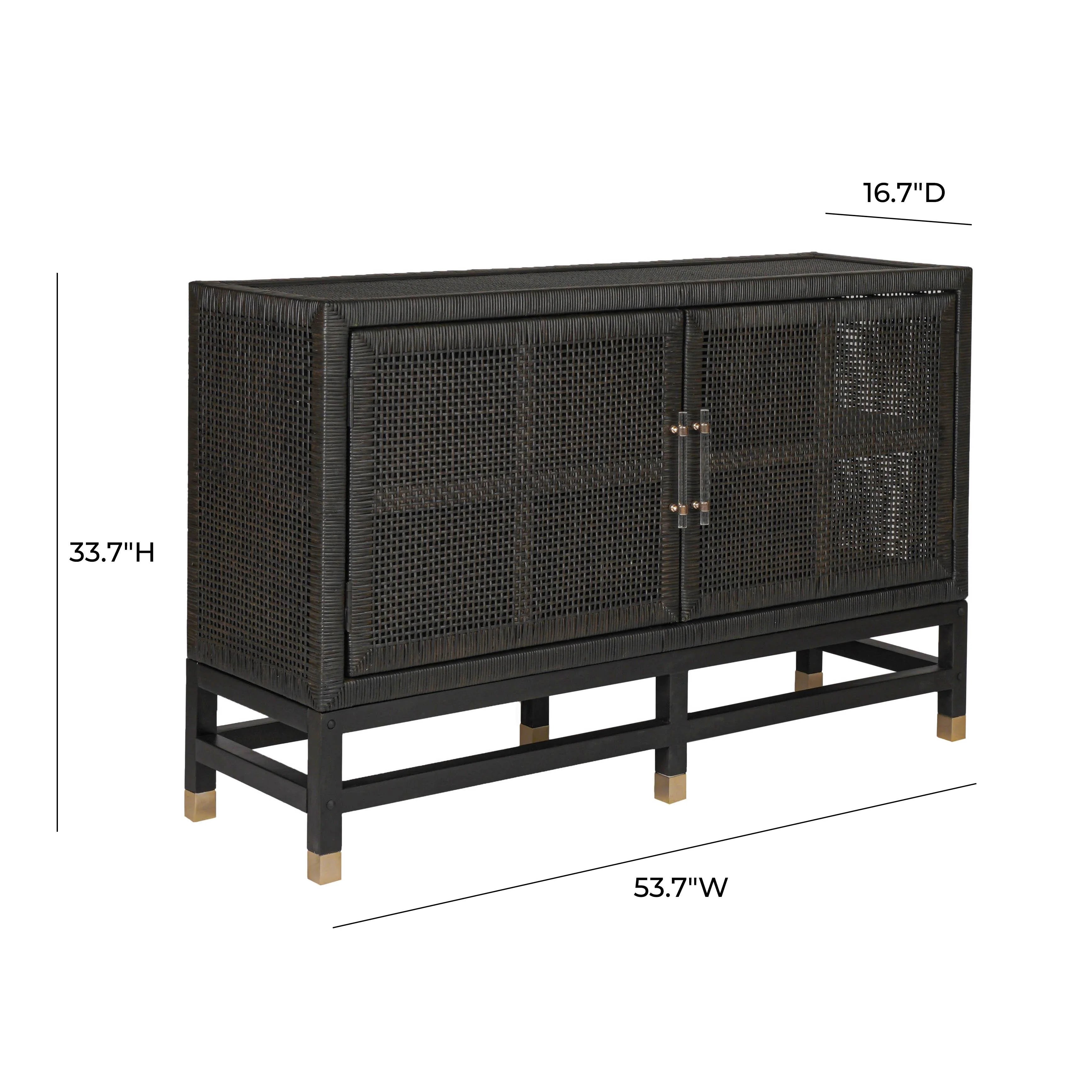 Amara 54" Woven Rattan Buffet