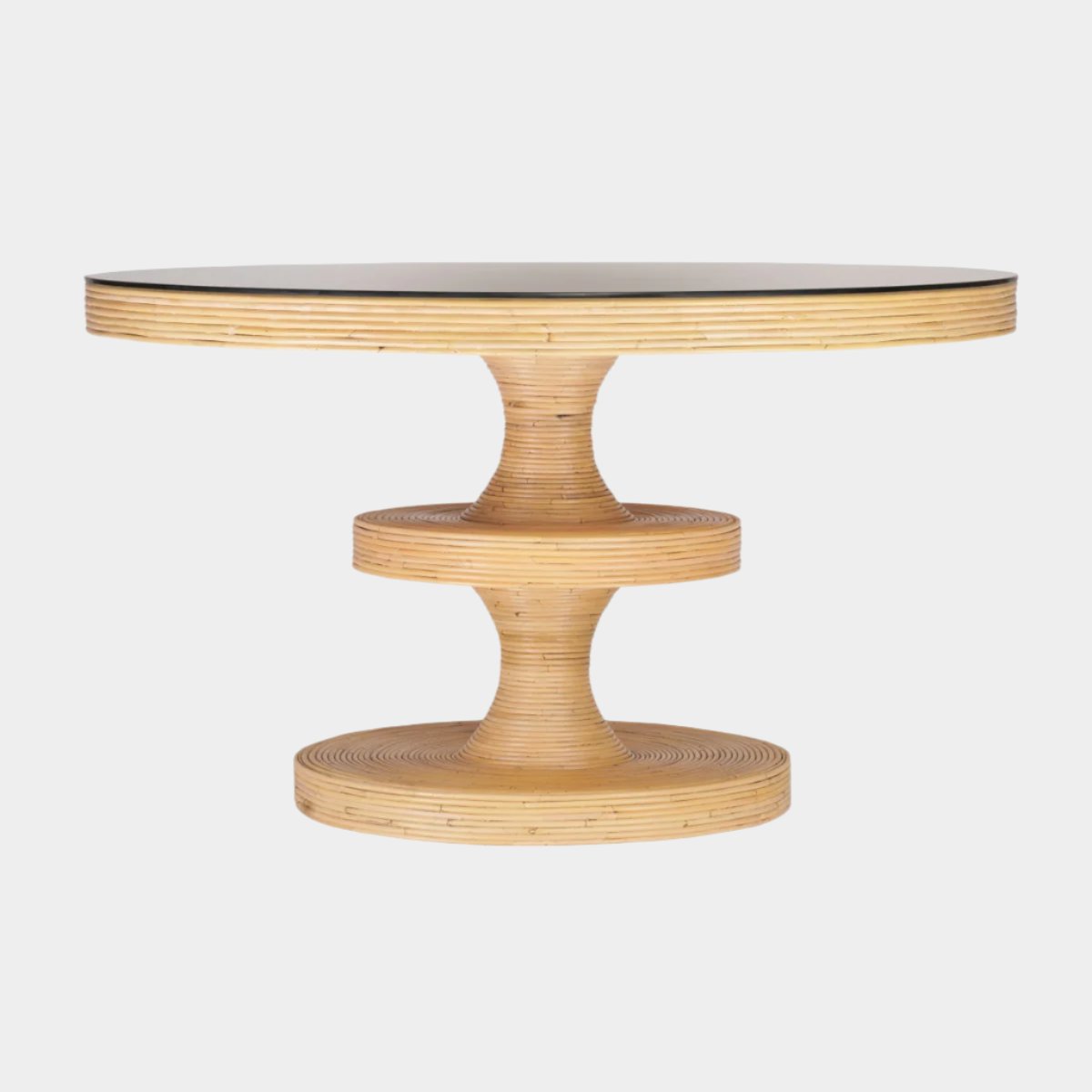 Apollonia Natural Rattan 51" Round Dining Table