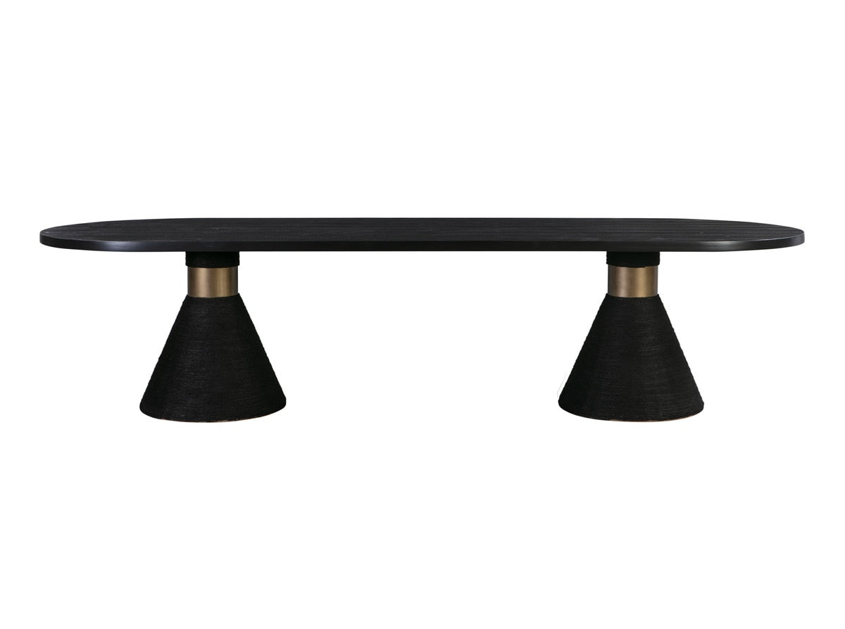 Table ovale en corde Rishi