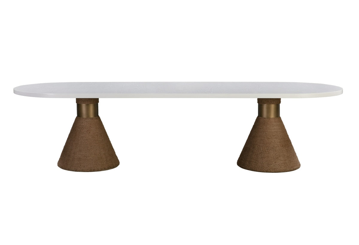 Table ovale en corde Rishi