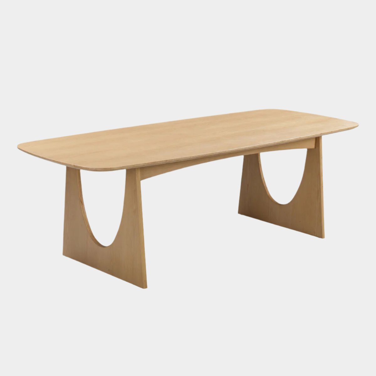 Table à manger rectangulaire en frêne naturel Cybill de 94 po