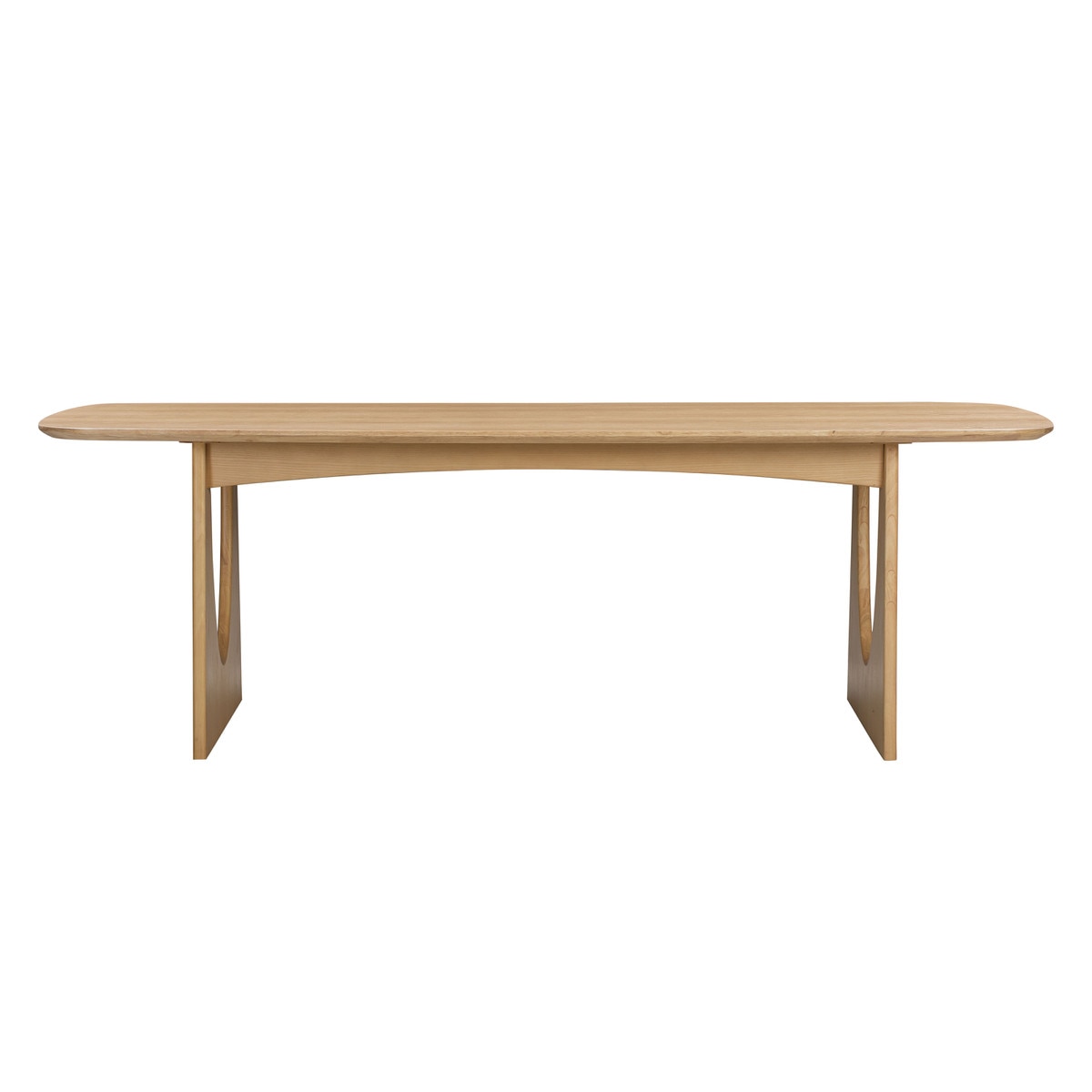 Table à manger rectangulaire en frêne naturel Cybill de 94 po