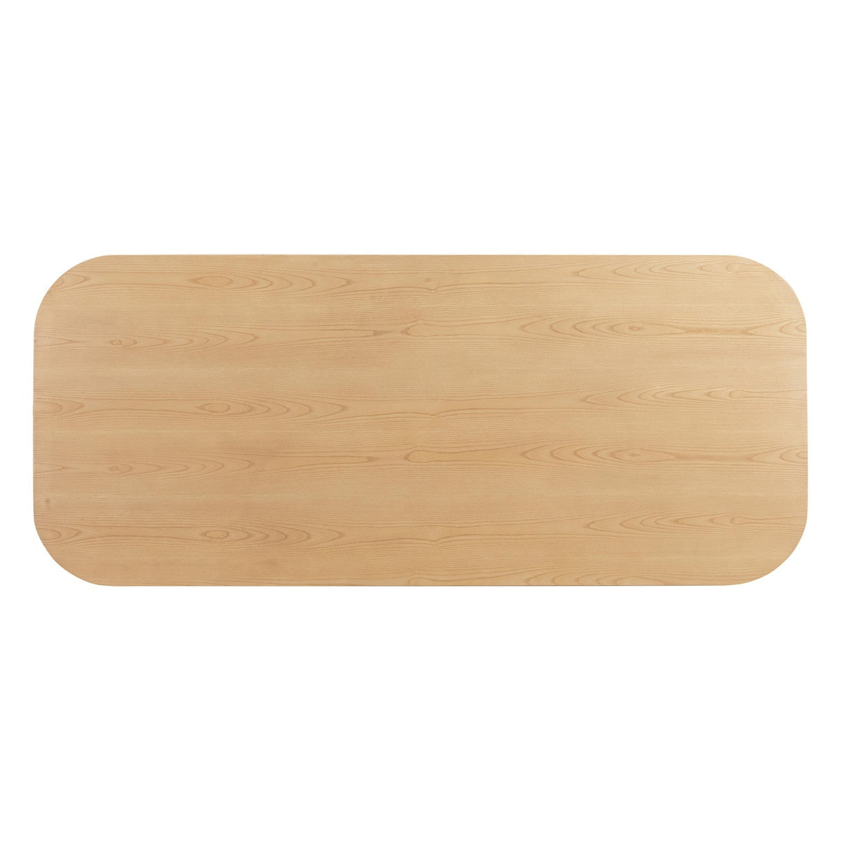 Table à manger rectangulaire Akiba en frêne naturel et rotin de 96 po