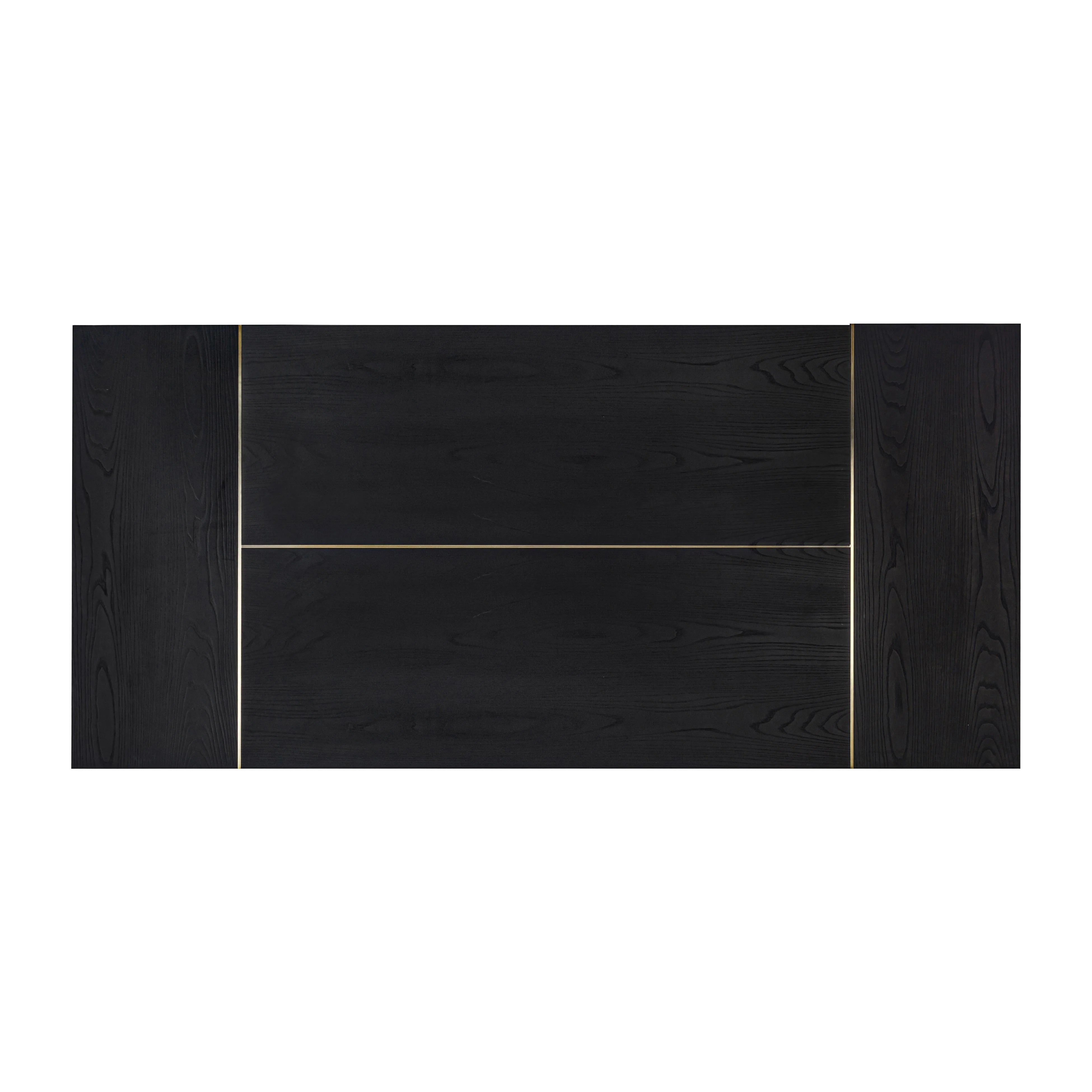 Shiloh 102" Black Ash Rectangular Dining Table