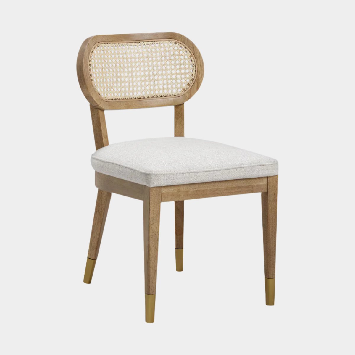 Chaise de salle à manger en lin naturel Cosette