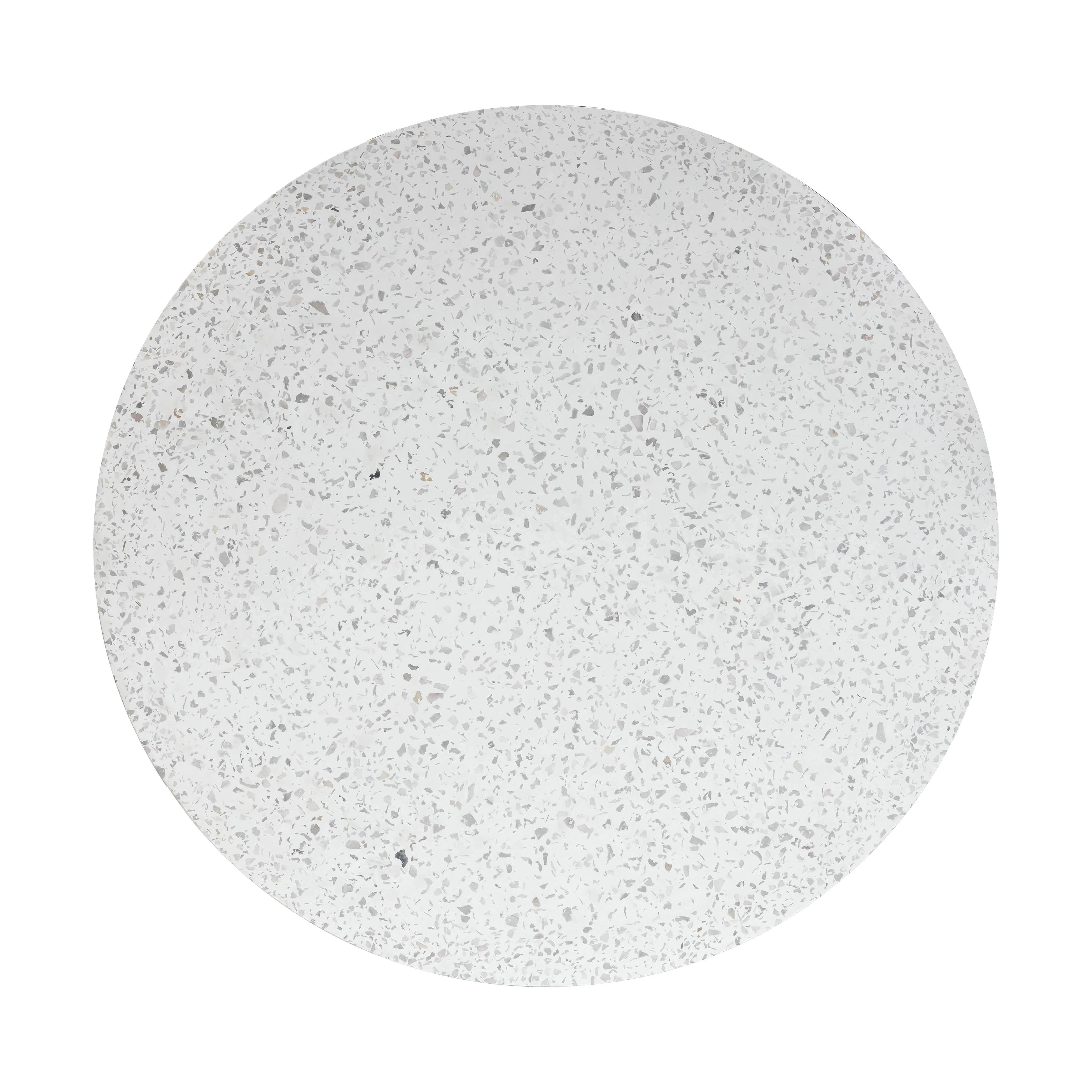 Parcino 47" Faux Terrazzo Concrete Indoor/Outdoor Round Dining Table