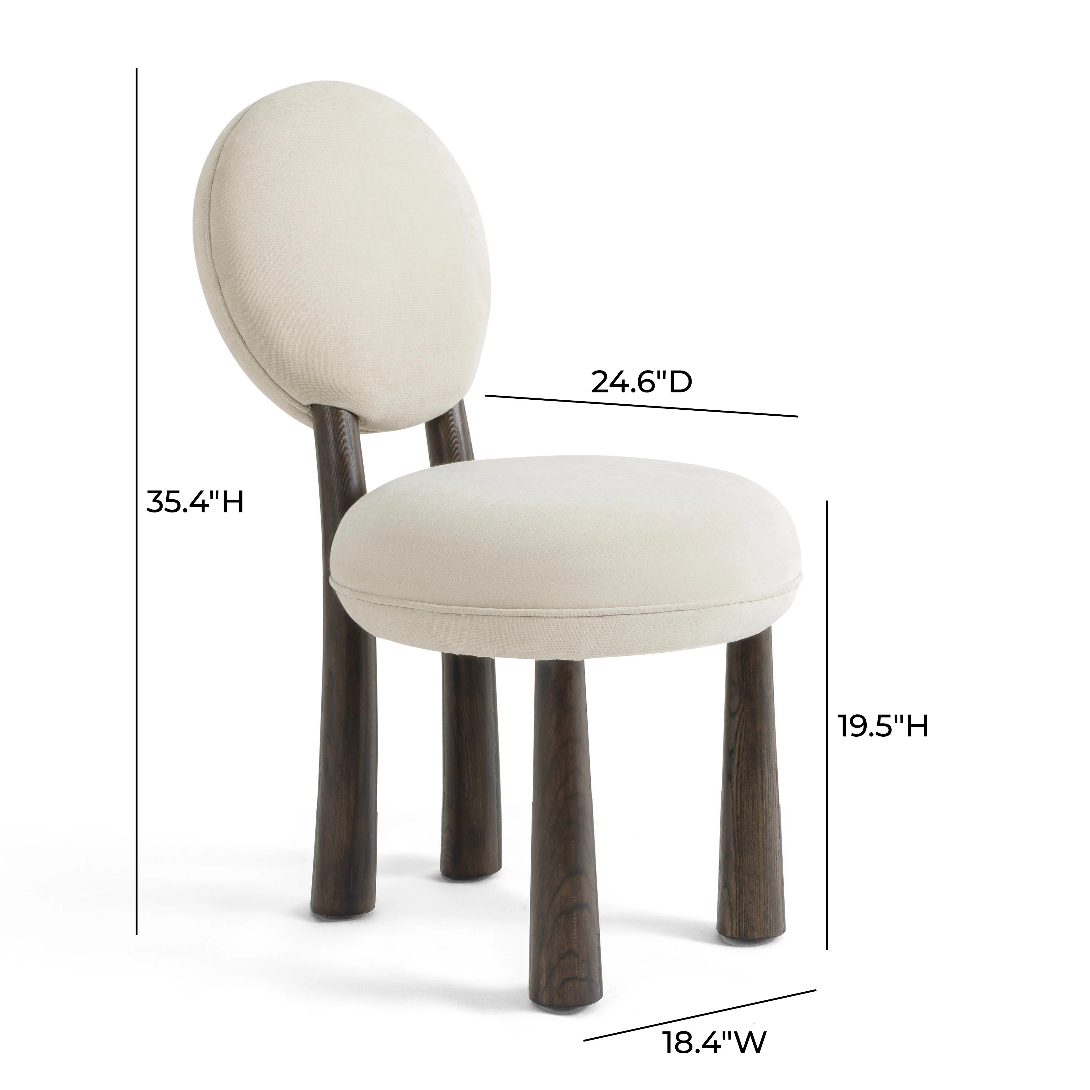 Sulley Cream Performance Chenille Dining Chair