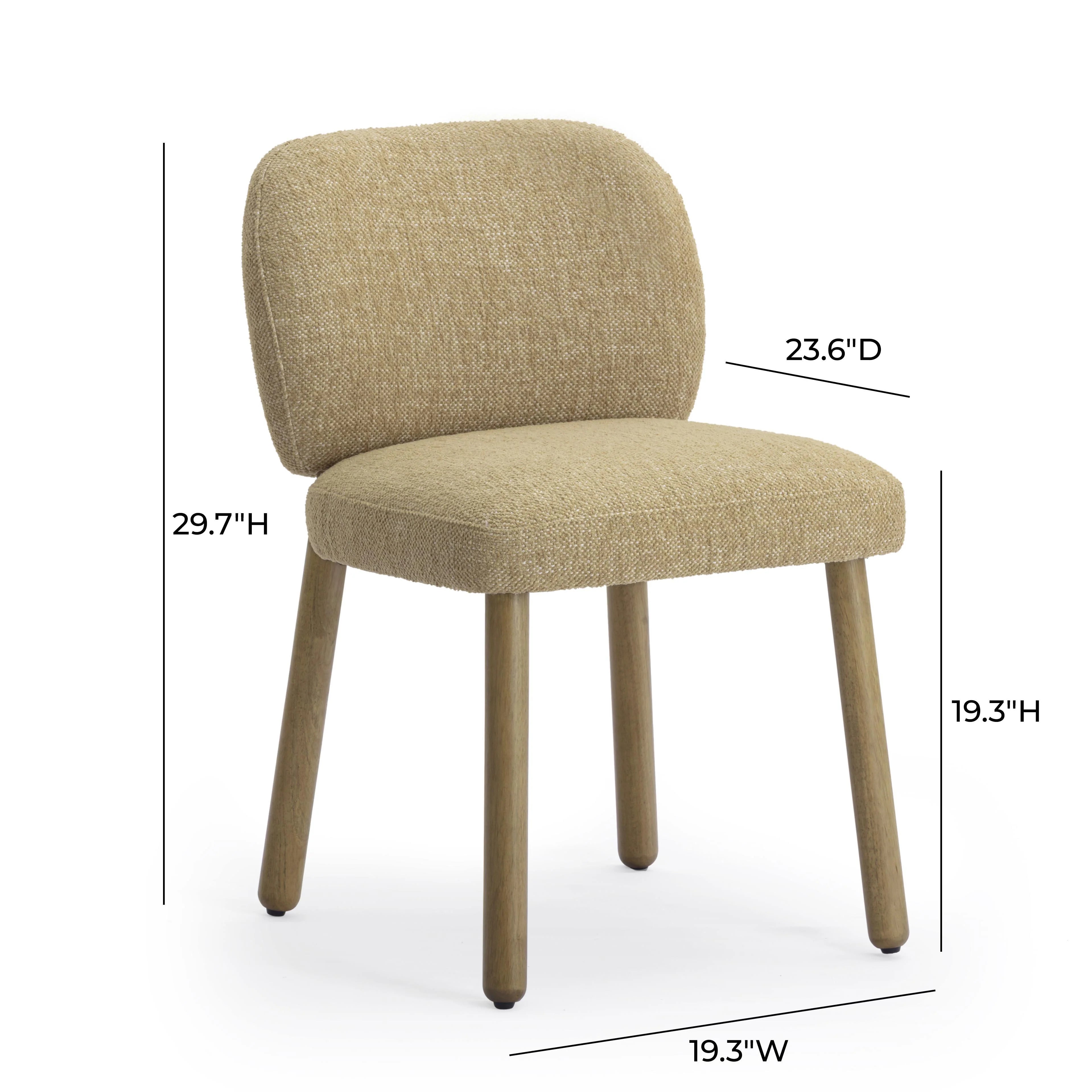 Foxy Textured Performance Fabric Dining Chair