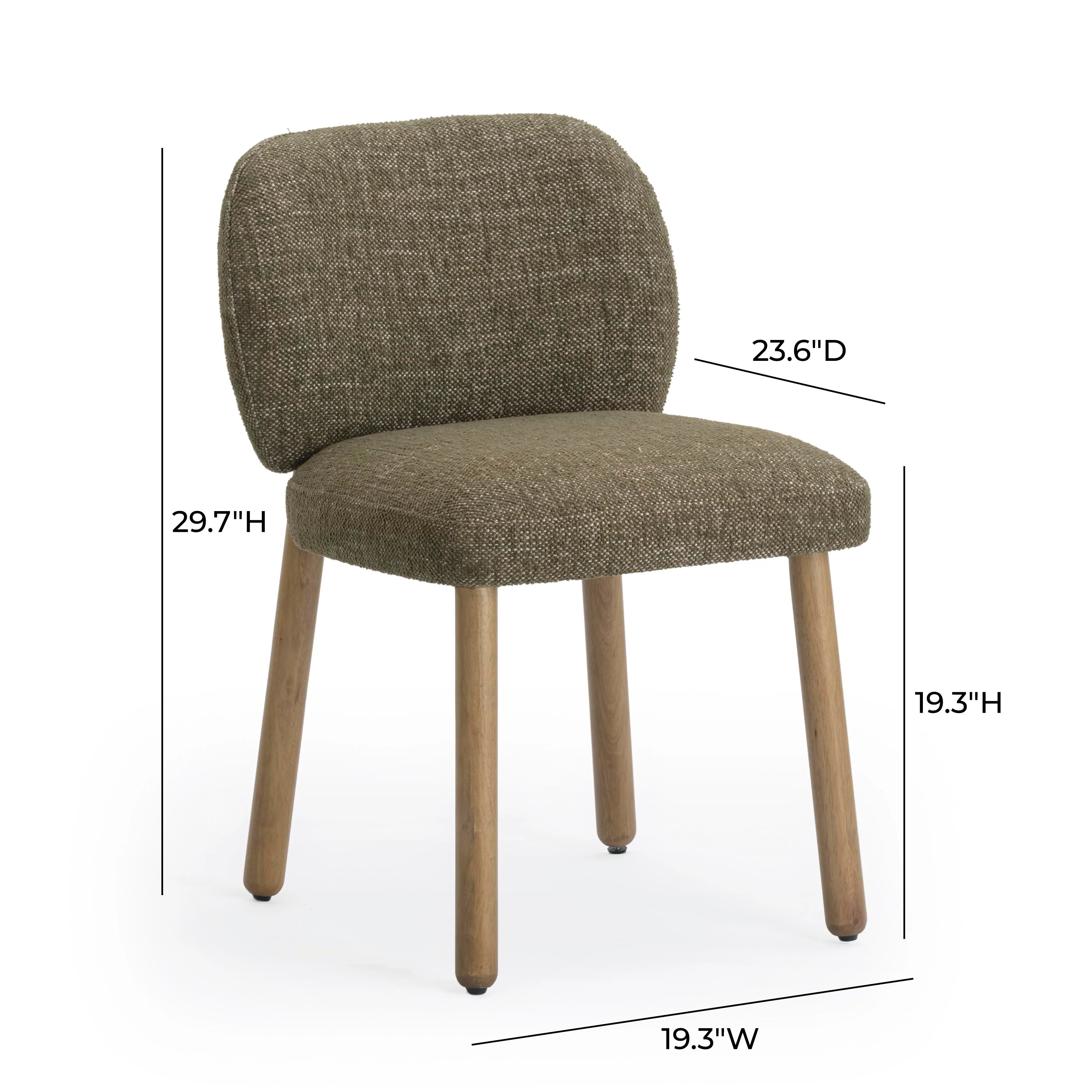 Foxy Textured Performance Fabric Dining Chair
