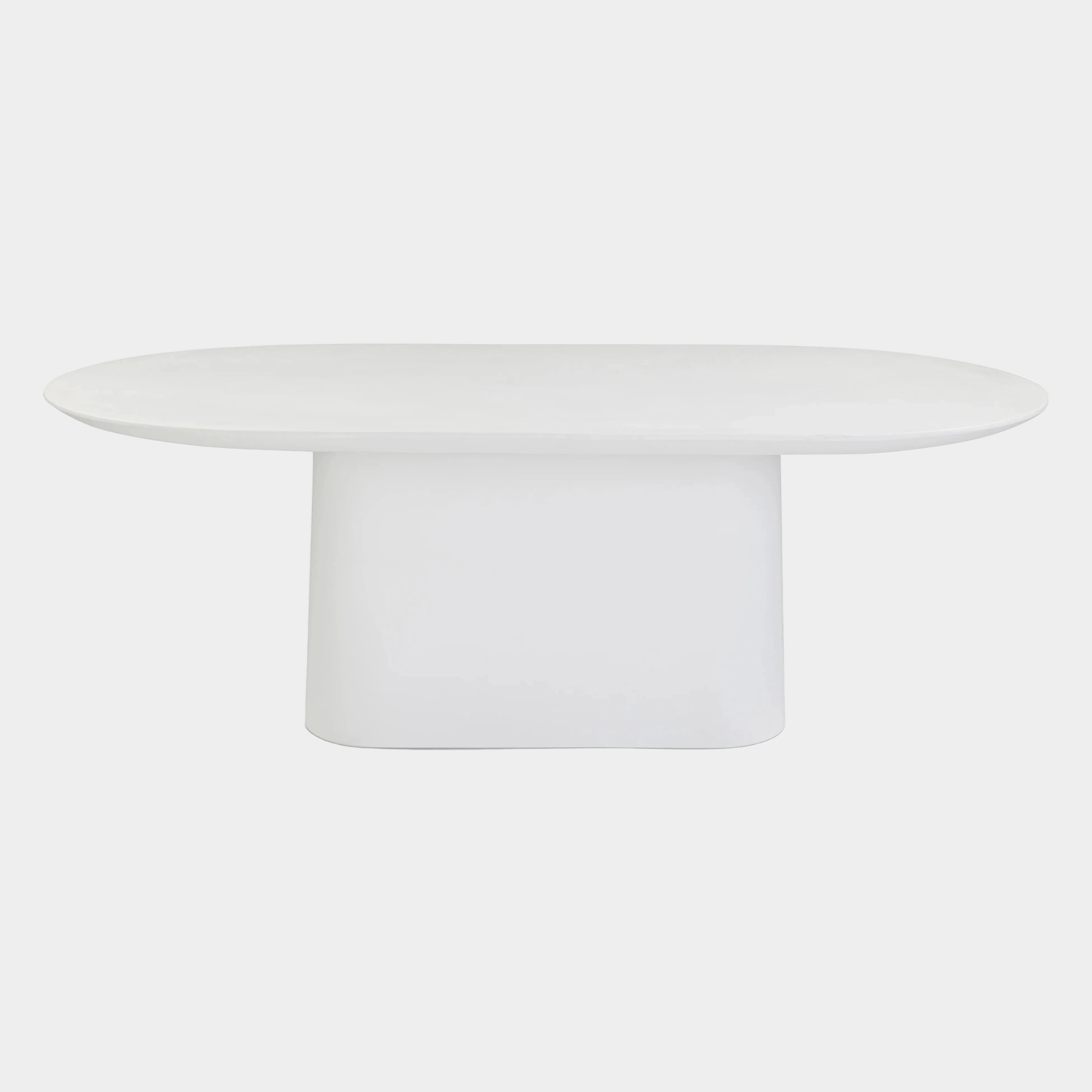 Nara 84" Pure White Indoor/Outdoor Concrete Dining Table
