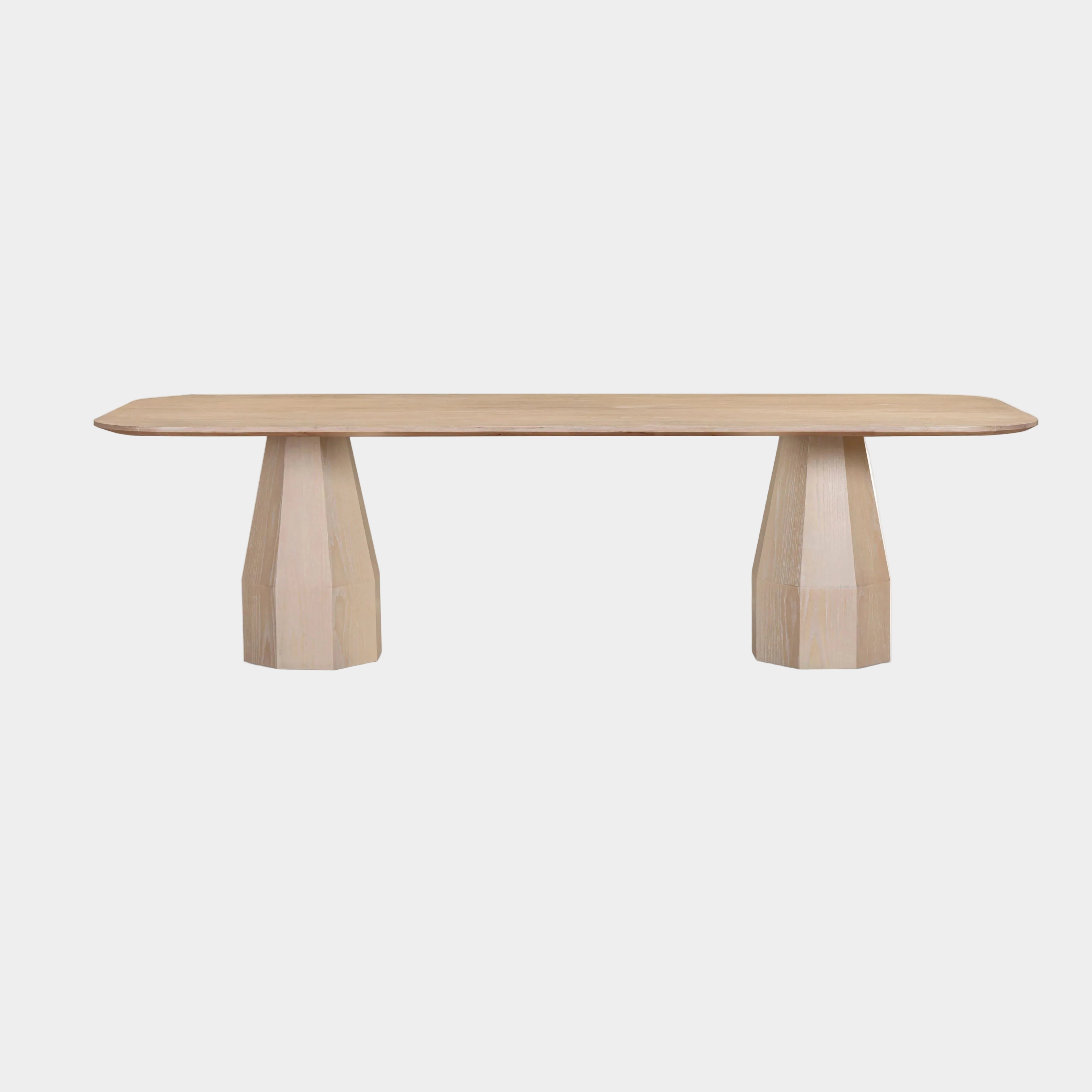 Brocha 106" Ash Wood Rectangular Dining Table