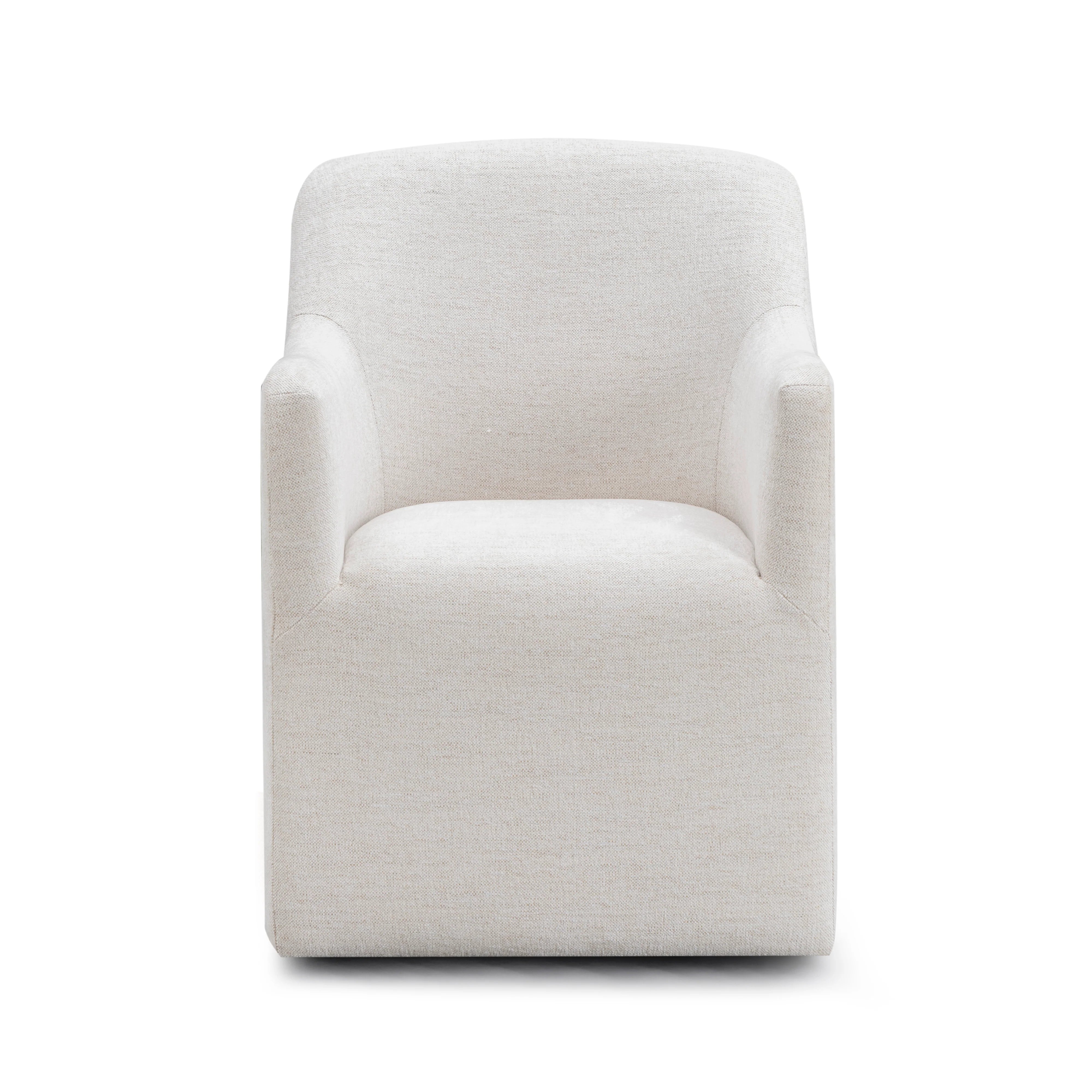 Helena Tall Textured Weave Performance Fabric Dining Chair