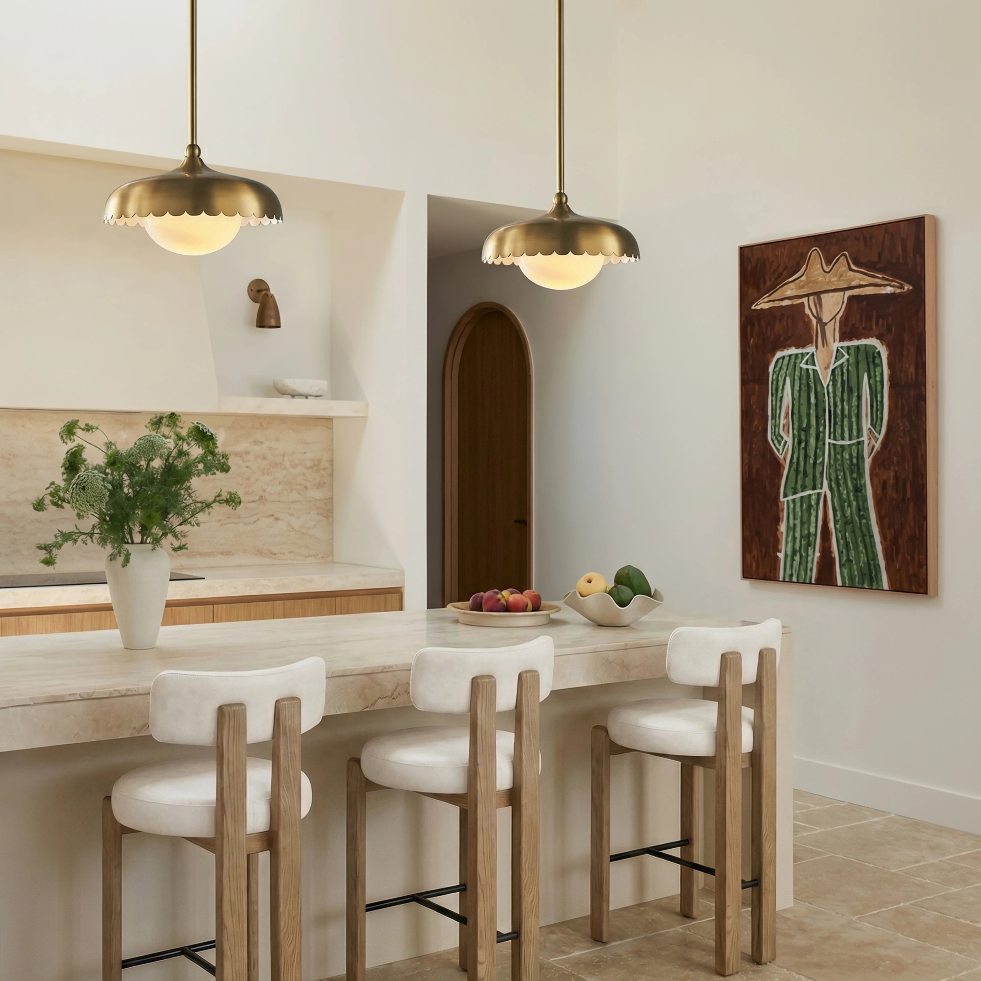 Odessa Performance Vegan Leather Counter Stool