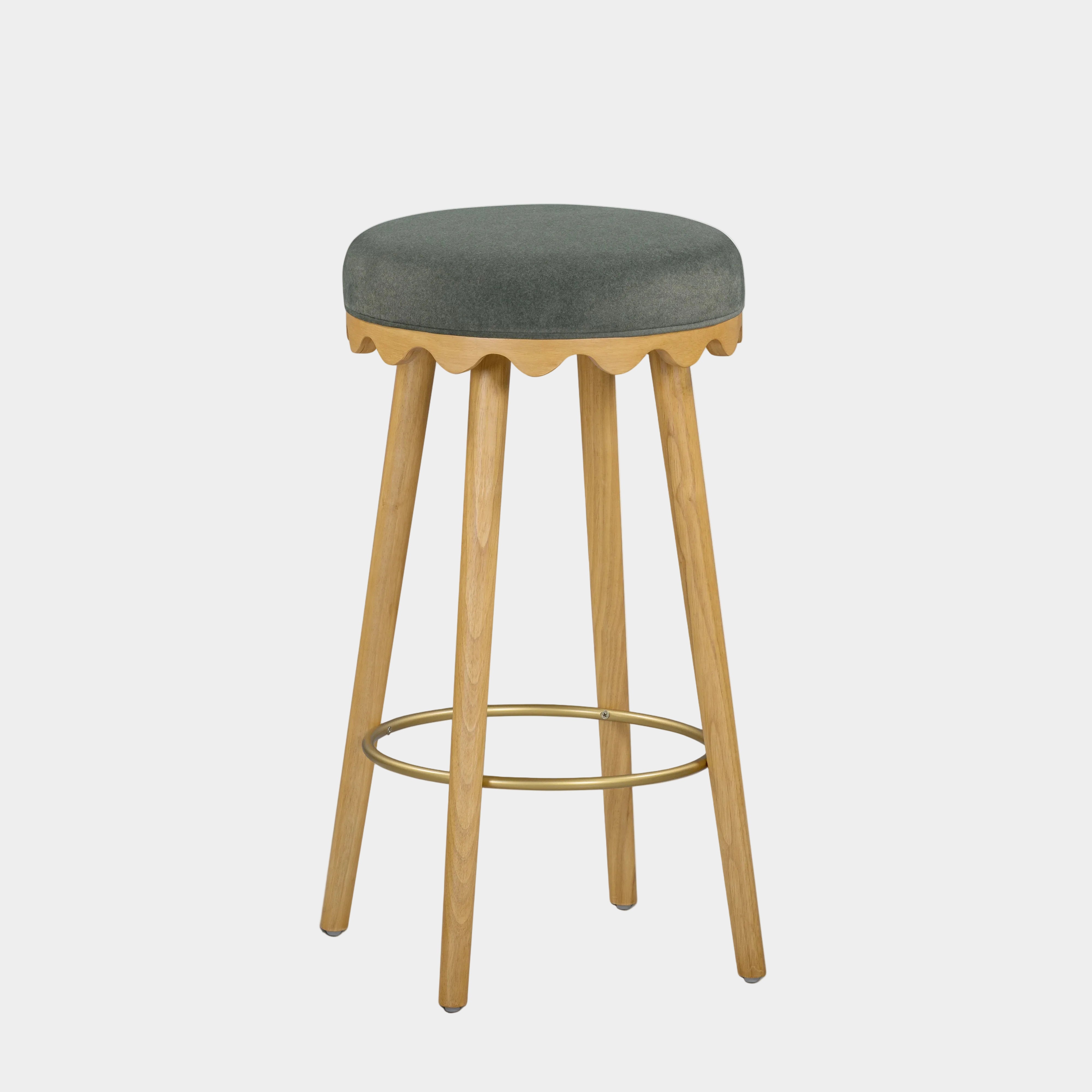 Oodle Performance Vegan Mohair Stool