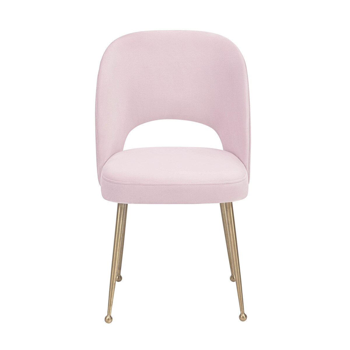 Chaise en velours Swell Blush