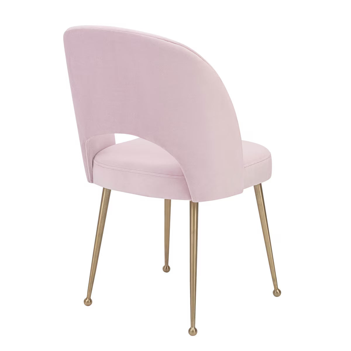 Chaise en velours Swell Blush