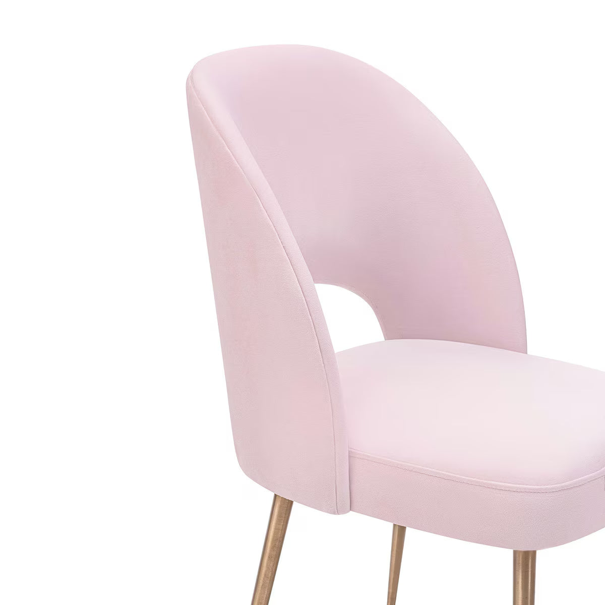 Chaise en velours Swell Blush