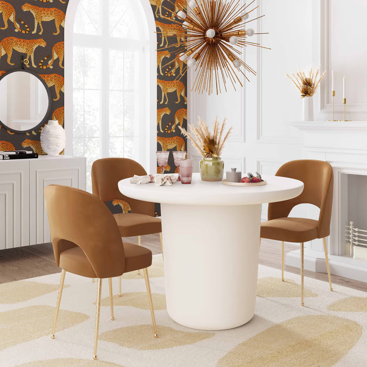 Chaise en velours Swell