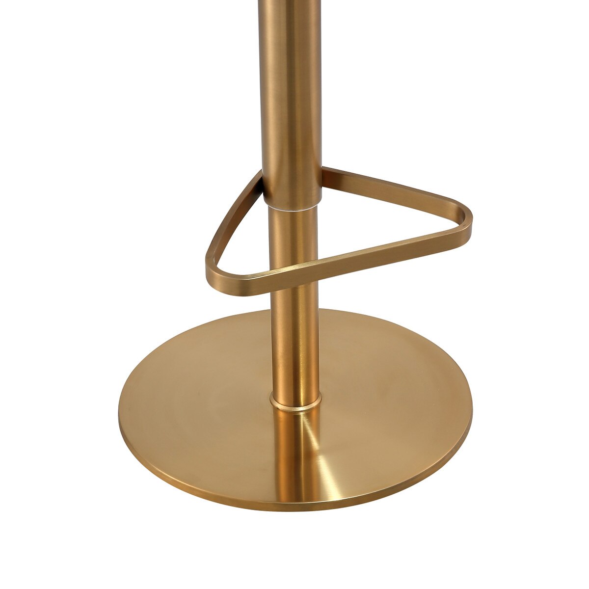 Tabouret réglable Astro Black Performance en cuir végétalien et doré