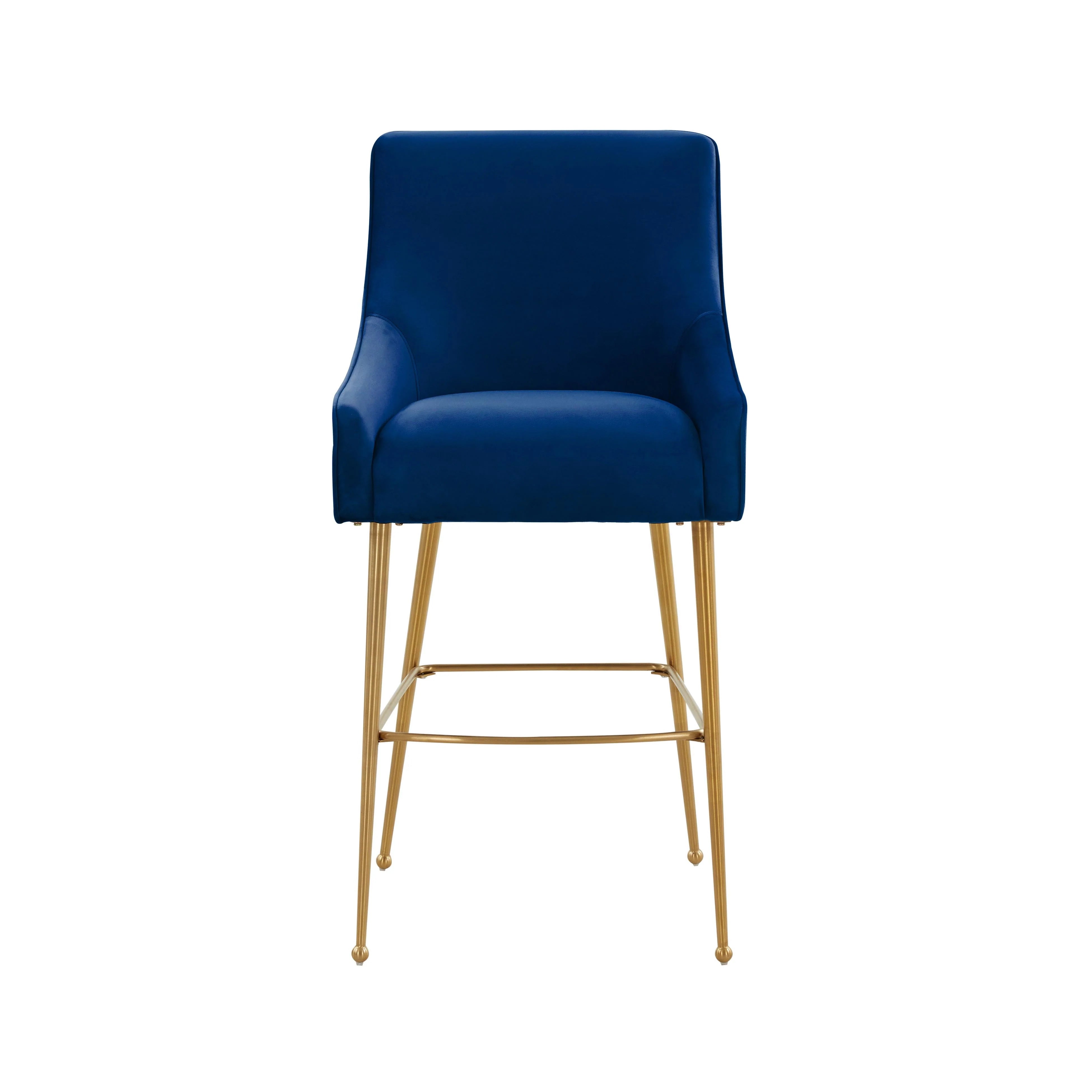 Tabouret de bar Beatrix en velours vert