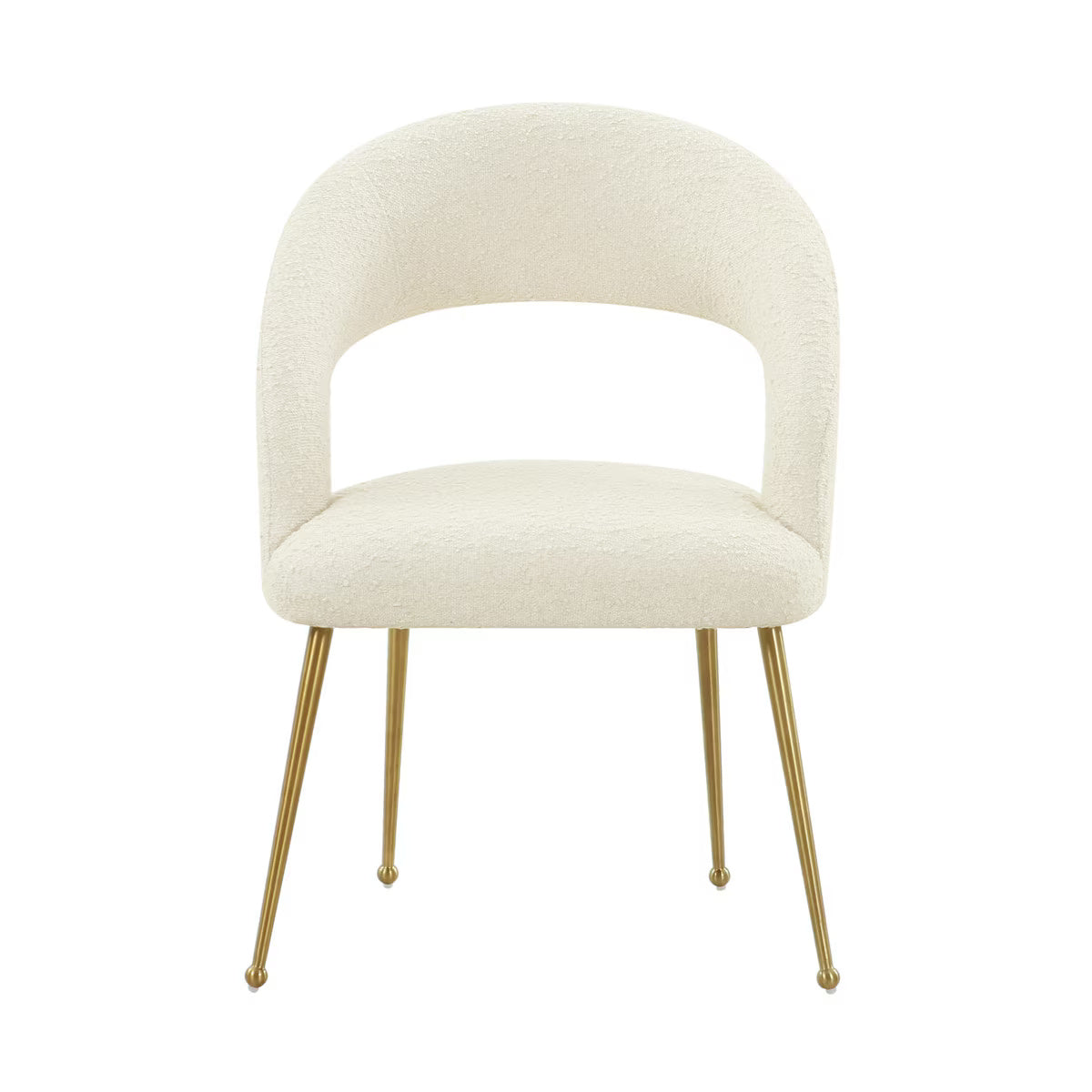 Chaise de salle à manger Rocco Cream Performance Boucle