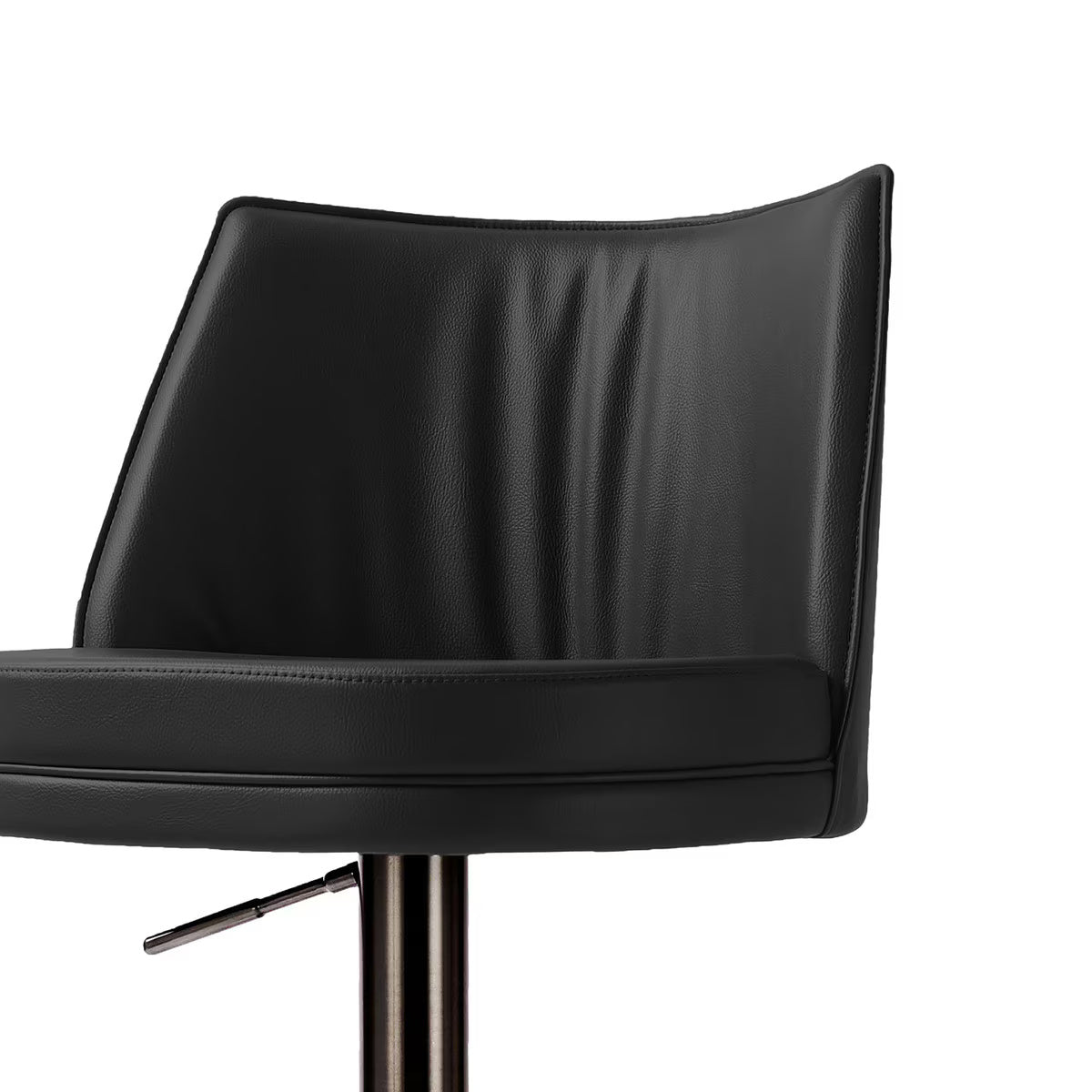 Gala Black Performance Cuir végétalien sur tabouret réglable