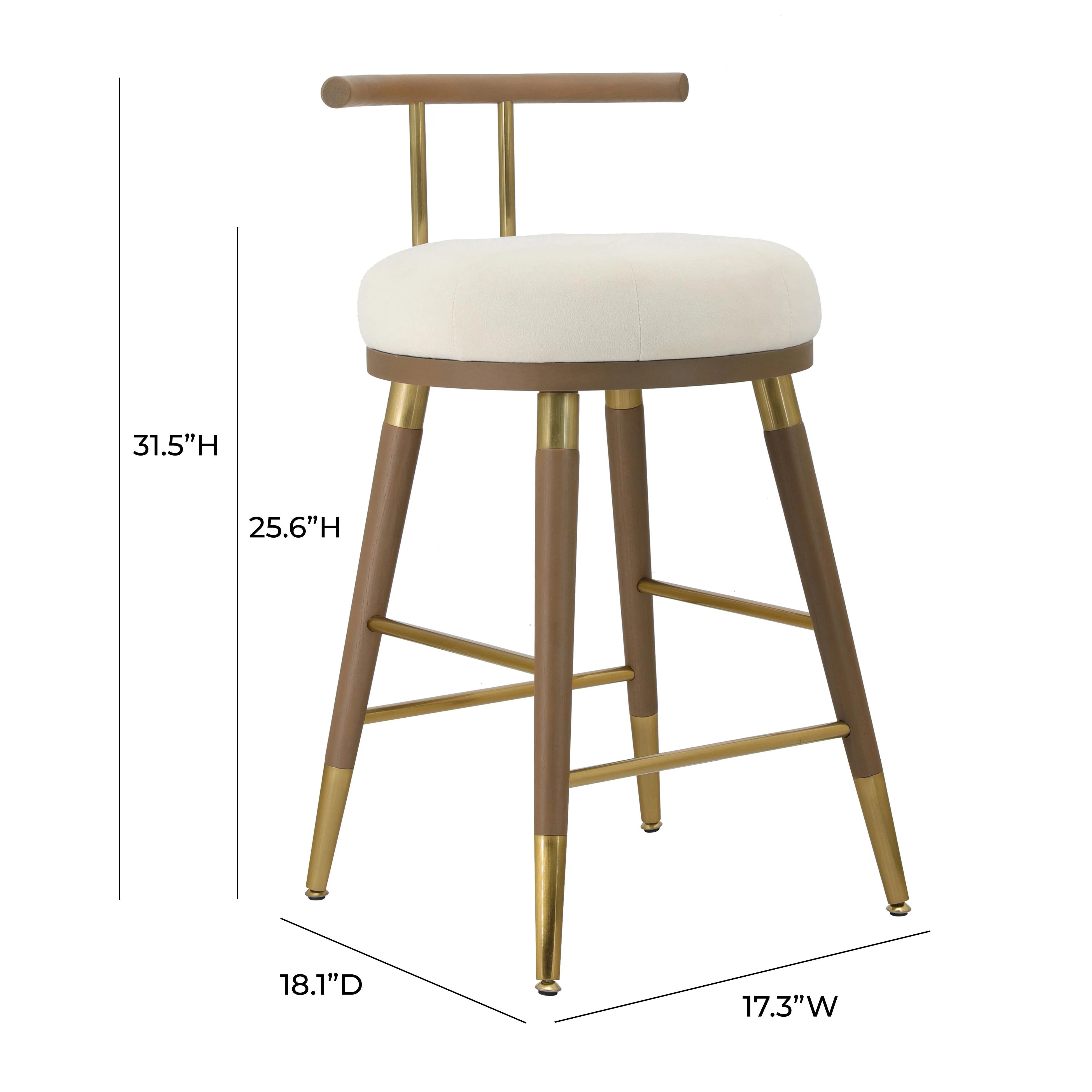 Juniper Performance Velvet Stool