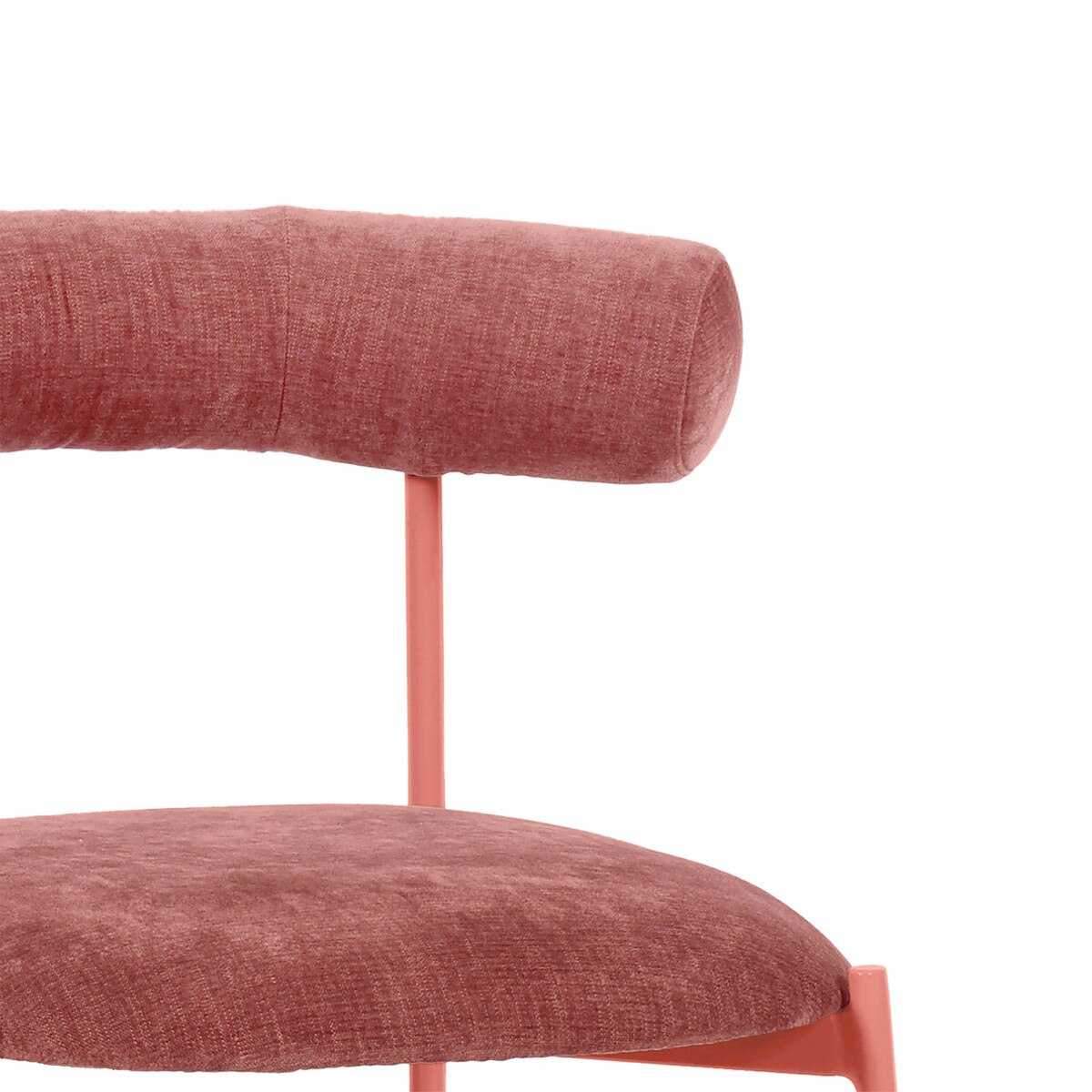 Tabouret de bar en velours mauve Liliana Performance