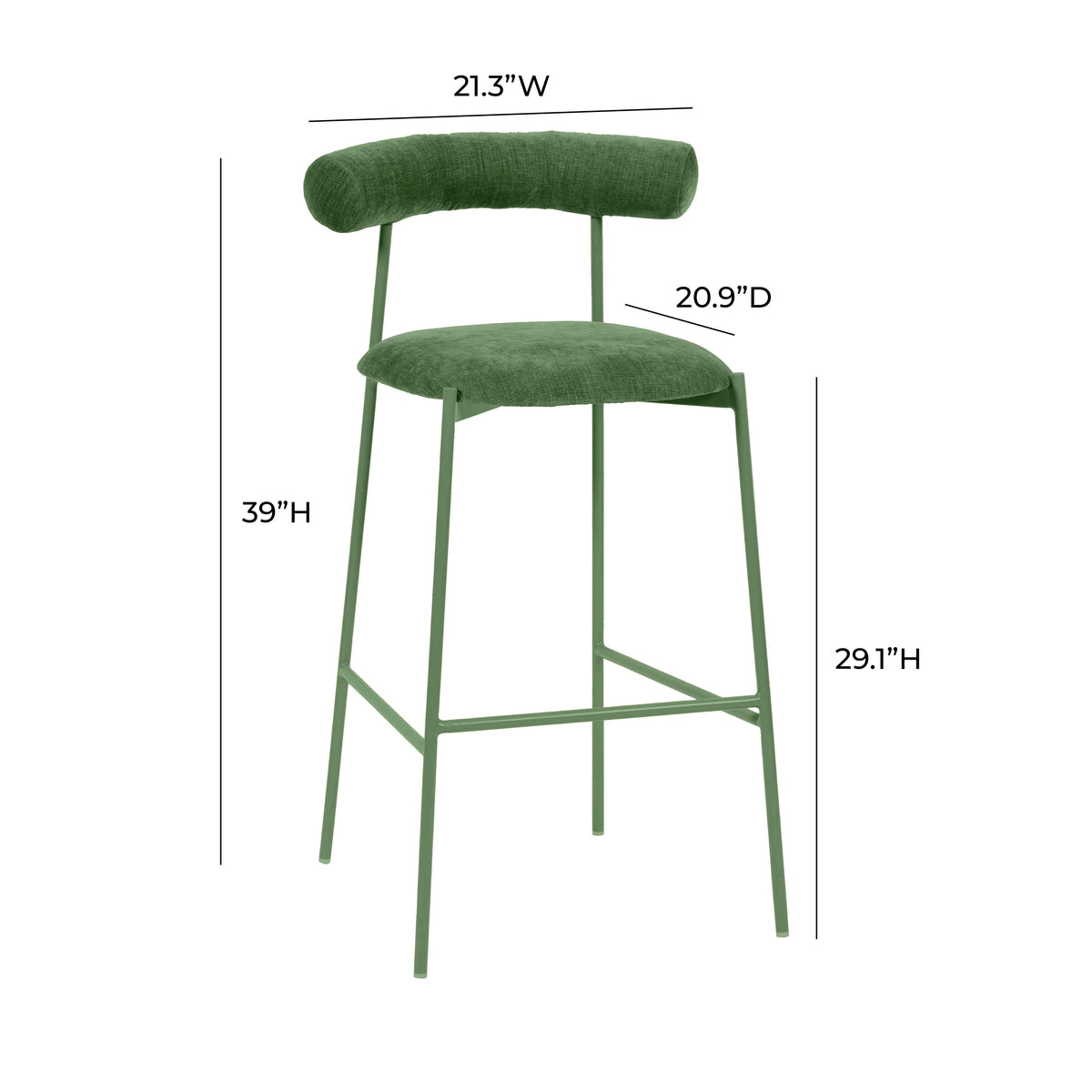 Liliana Performance Velvet Stool