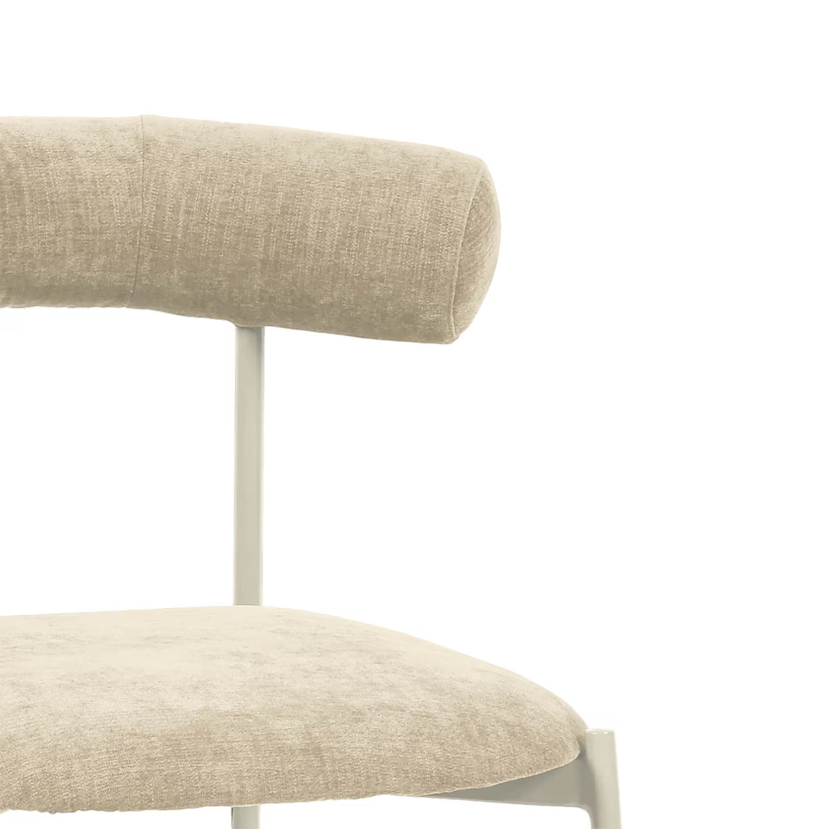 Tabouret de bar en velours taupe Liliana Performance
