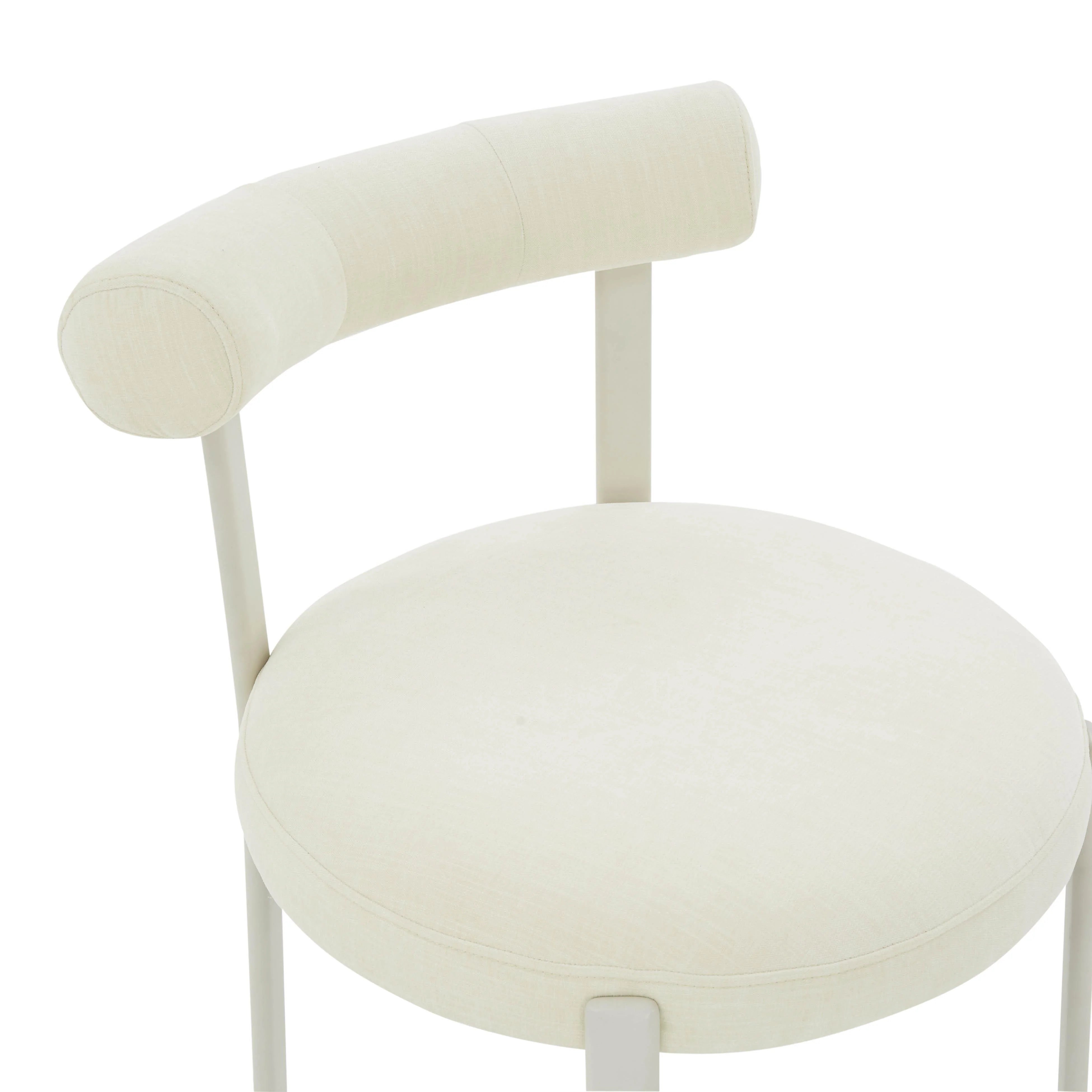 Margaret Performance Chenille Bolster Back Dining Chair