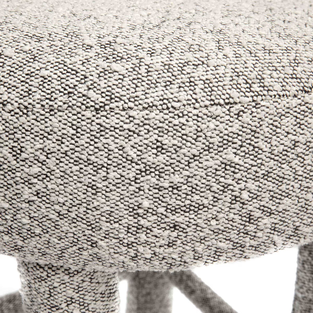 Tabouret de bar Carmel Performance Boucle noir et blanc