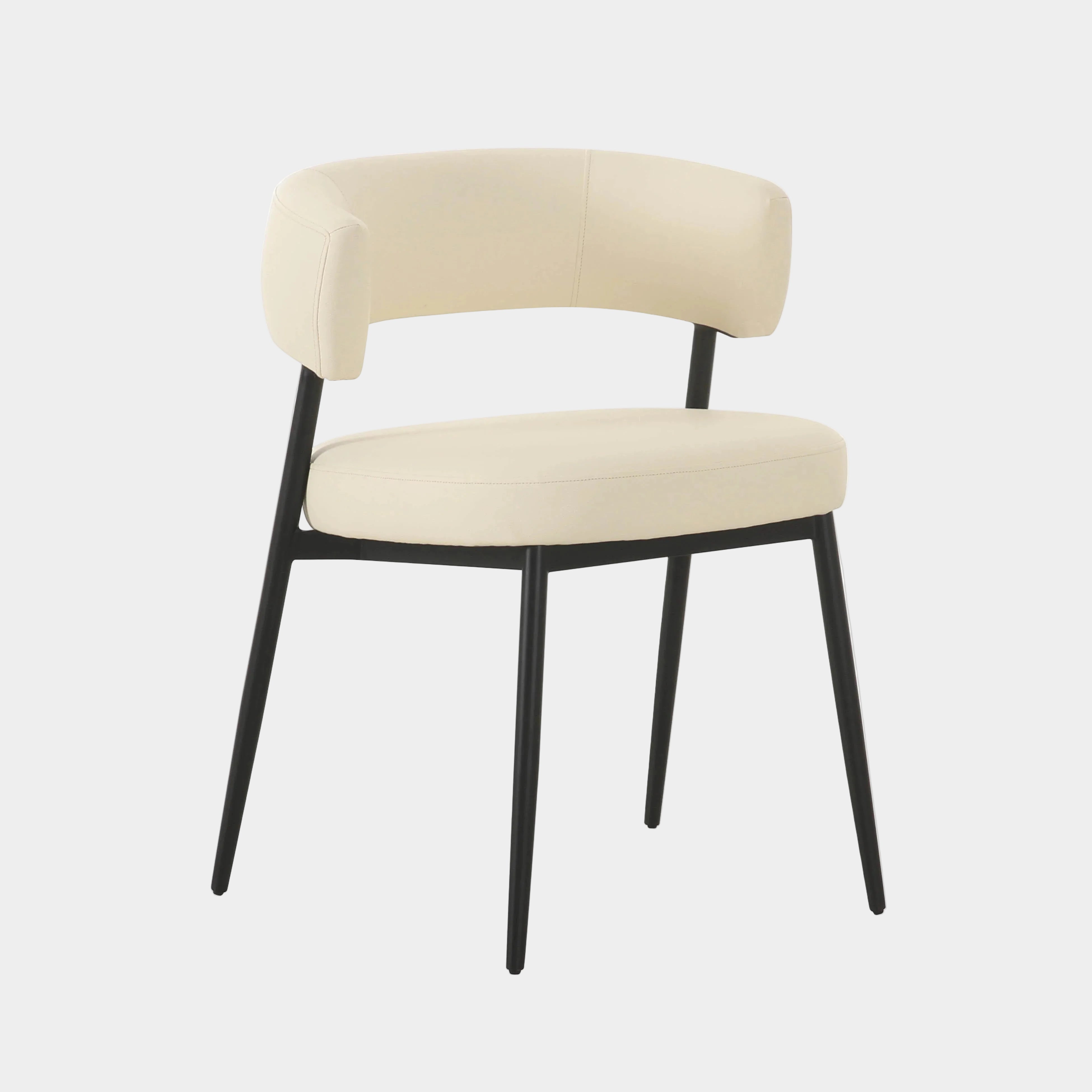 Maxine Cream Performance Vegan Leather Dining Chair