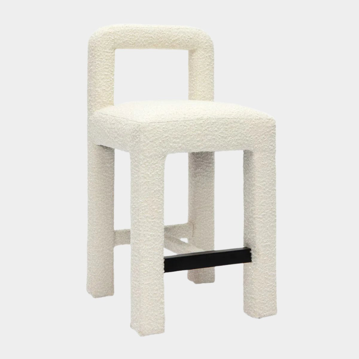 Tabouret de bar Hazel Cream Boucle