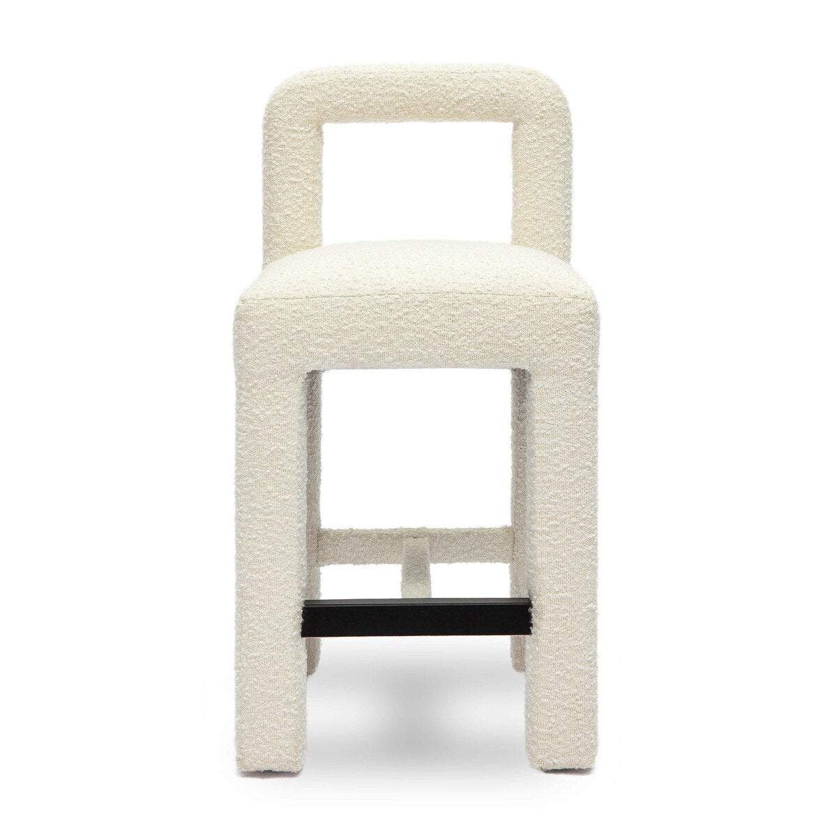 Tabouret de bar Hazel Cream Boucle