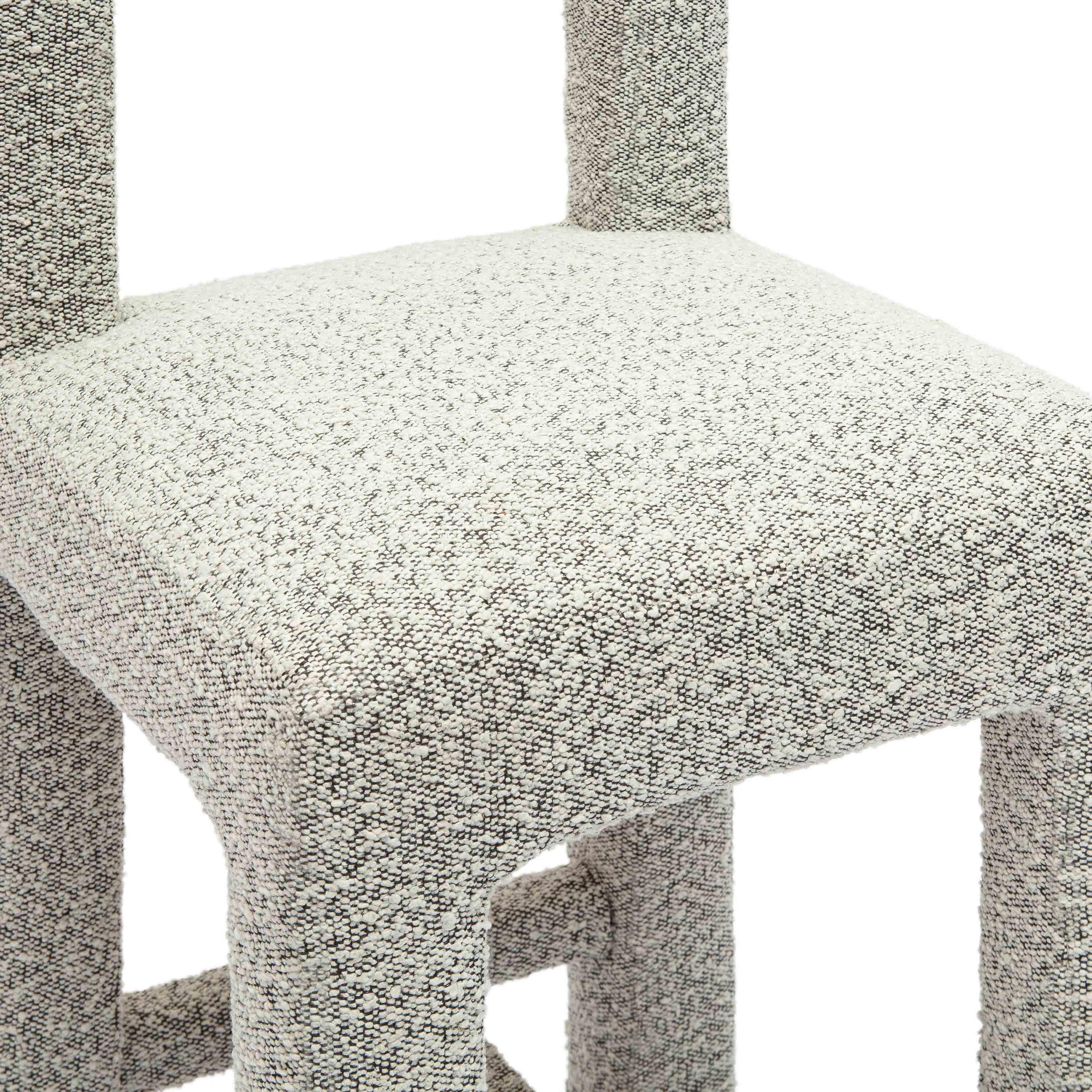 Tabouret de bar Hazel Black Boucle