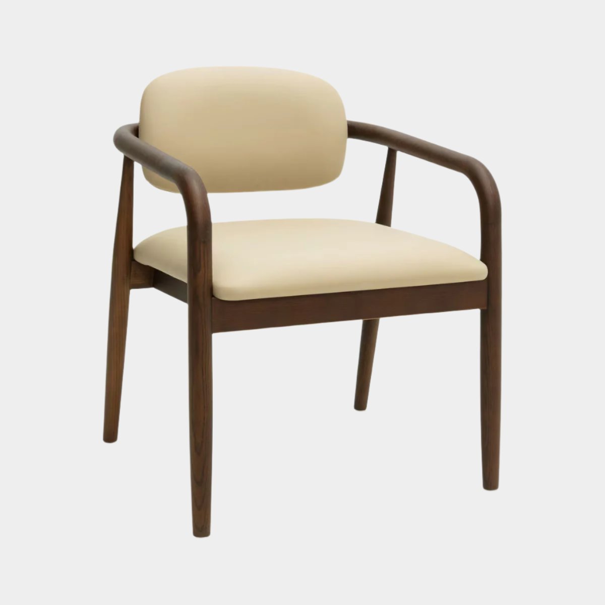 Chaise de salle à manger Betsy en cuir végétalien taupe